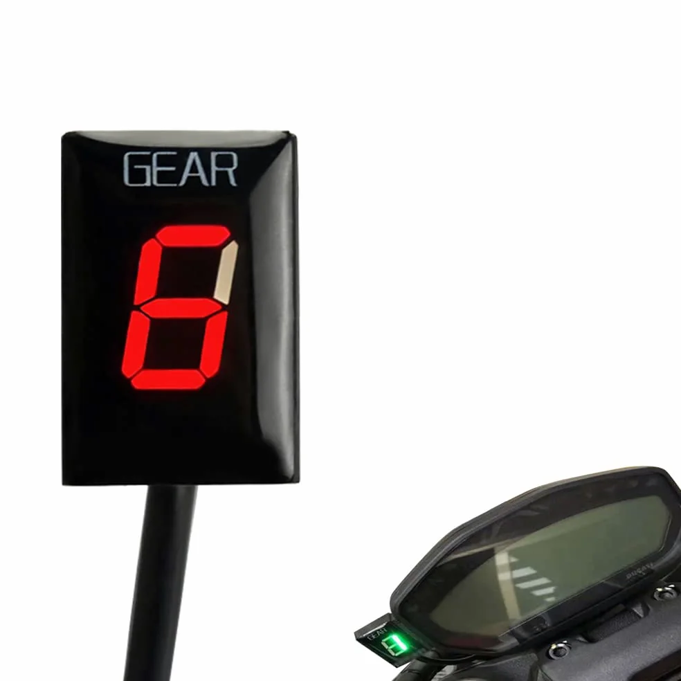 1-6 Geschwindigkeits LED Digital Ganganzeige wasserdicht für Ducati Cafe Racer Monster 696 795 796 797 821 1100 1200 1200 S R Scrambler Supersport Superbike Streetfighter Hyper Motard