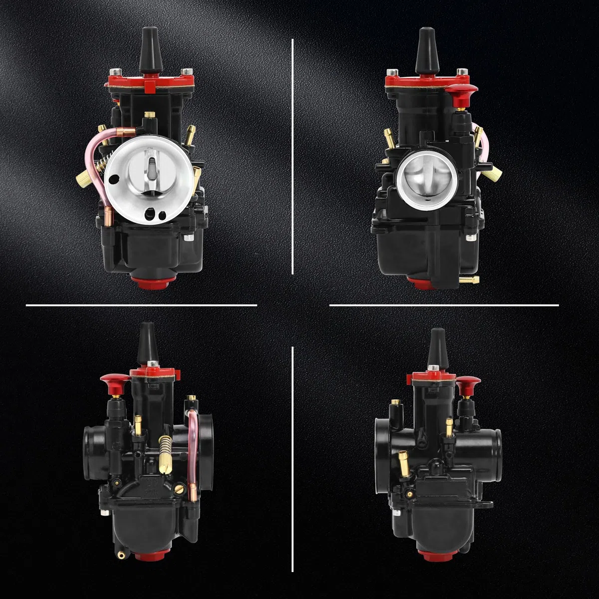 PWK 30 mm Vergaser Racing Carb Kits mit Luftfilter, 10 Stück Hauptdüsen, 10 Stück langsame Pilotdüsen, universell für 2T 4T Motor, Dirt Bike, Motocross, Motorrad, Roller, ATV, Quad, Go-Kart (30 mm)