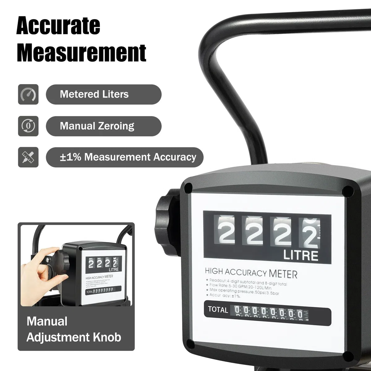 Dieselpumpe 220V Heizölpumpe Selbstansaugend, 200W Elektrische Kraftstoffpumpe 45L/Min, Professionelle Umfüllpumpe Ölabsaugpumpe Ölpumpe mit Zapfpistole, Einlassrohr, Auslassrohr