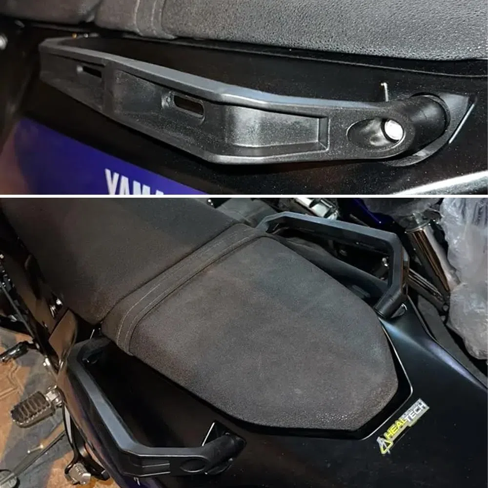Kompatibel mit Tenere700 2023 Tenere 700 XT700Z XT 700 Z 2019-2024 Motorrad Passagiere Heckgriff Griffstange Seitengriffstange Sitz Zubehör (mit Riemen)