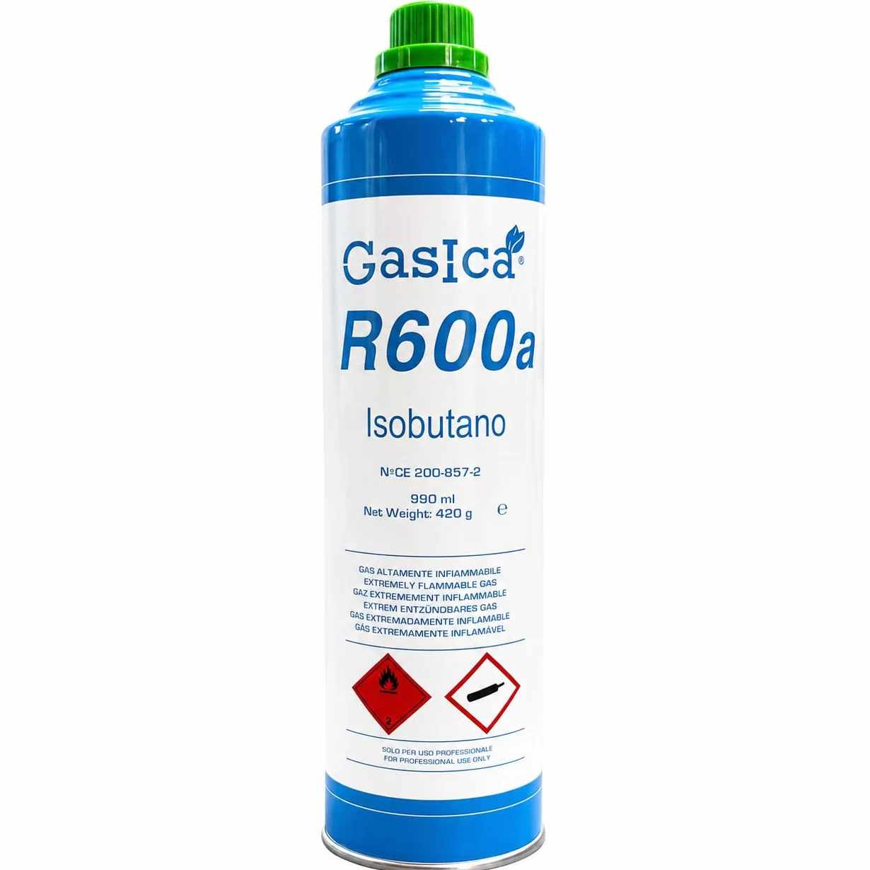 2 x R600 Isobutan-Gasverpackungen, kühlend, 420 g