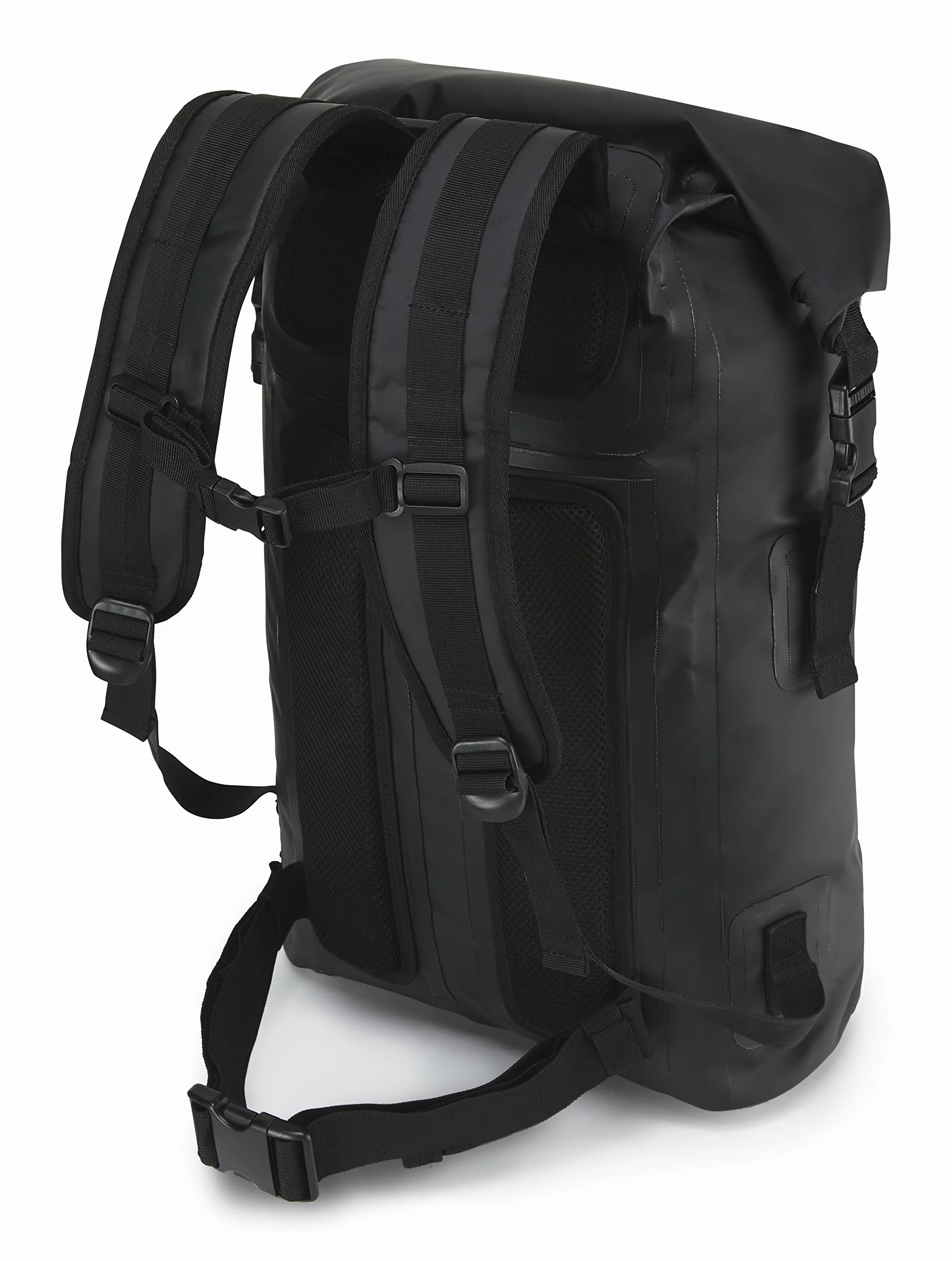 JDC Motorrad Rucksack 100% wasserdichte Reflektierend Tasche 30 L - Reflector - Schwarz