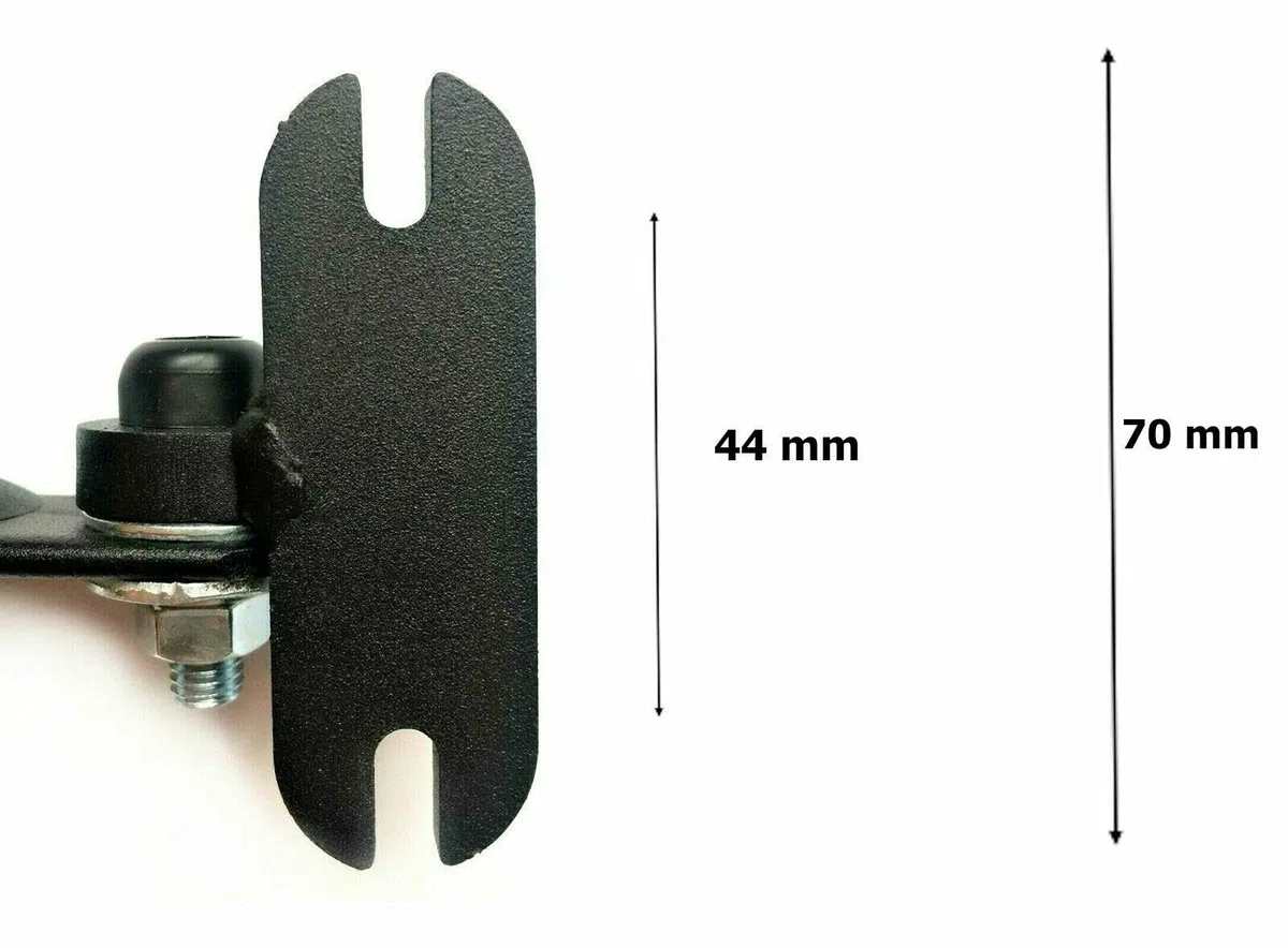 Außenspiegel Traktor 232x145 mm ø10 mit Spiegelhalter Set Universal Rückspiegel für Traktor LKW Bagger Landmaschine E20 (2. 180×155 mm Spiegelhalter, 2)