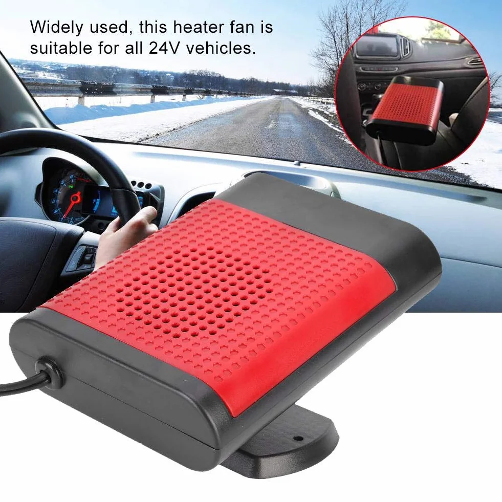 Autoheizung, 24V 150W Universal Windschutzscheibenheizung Abtauung Defogger Autoheizung Tragbare Heizung Geeignet für LKW-Bus