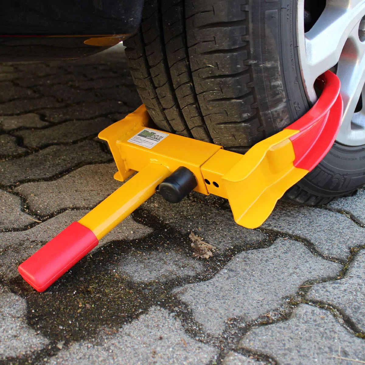 2er Set Universal Radkralle Reifenkralle Parkkralle mit Sicherheitsschloss 17-27,5 cm Diebstahlsicherung Wegfahrsperre für PKW mit 2 Schlüsseln Wohnwagen Anhänger