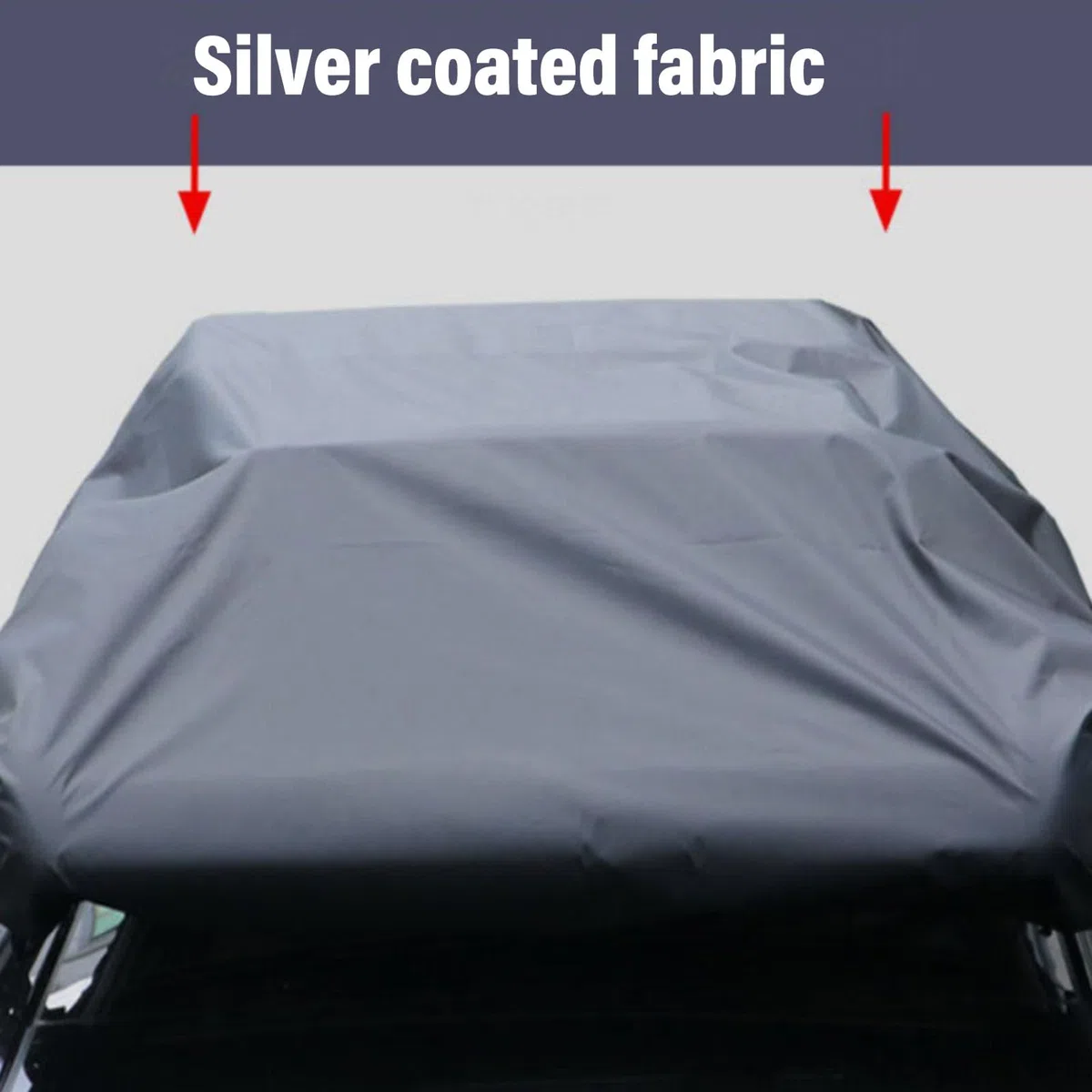 wasserdichte Fracht Abdeckung, 210D Silber Beschichtete Oxford-Autodach Abdeckung mit Verstellbarem Kordel Zug, Staub Dicht und Regenfest für Autodach, LKW-Bett, Reise Zubehör (230 * 145 cm)