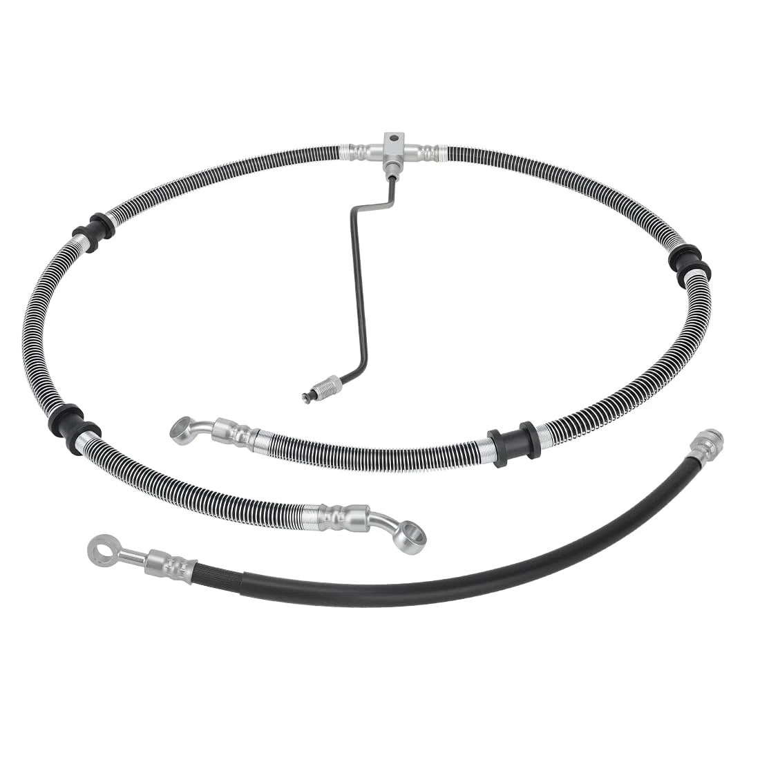 Vorderschläuche Bremsleitung passend für Yama-ha Kodiak 400 450 Grizzly 350 400 450 Bruin 350 Auto 2x4 4x4 2003-2014