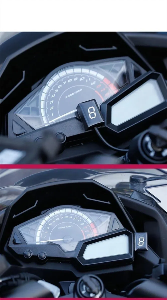Motorrad 6-stufige Ganganzeige für CB1000R 2008–2018 Zubehör(Blu)