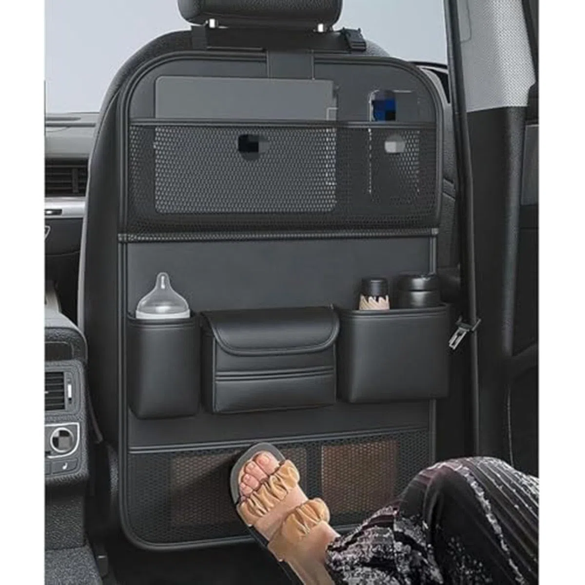 Autorücksitz-Organizer, für Ford Tourneo Courier I MPV 2014-2023 2024 2025 Auto Rücksitz Kofferraumtasche mit mehrere Taschen Verstellbarem Riemen Fahrzeugzubehör