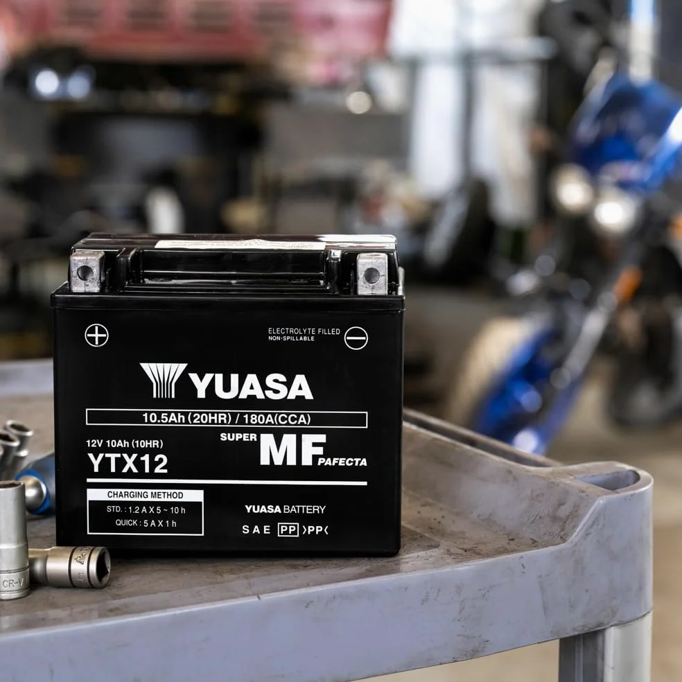 Yuasa YTX12 12V 180 CCA wartungsfreie VRLA AGM Motorradbatterie