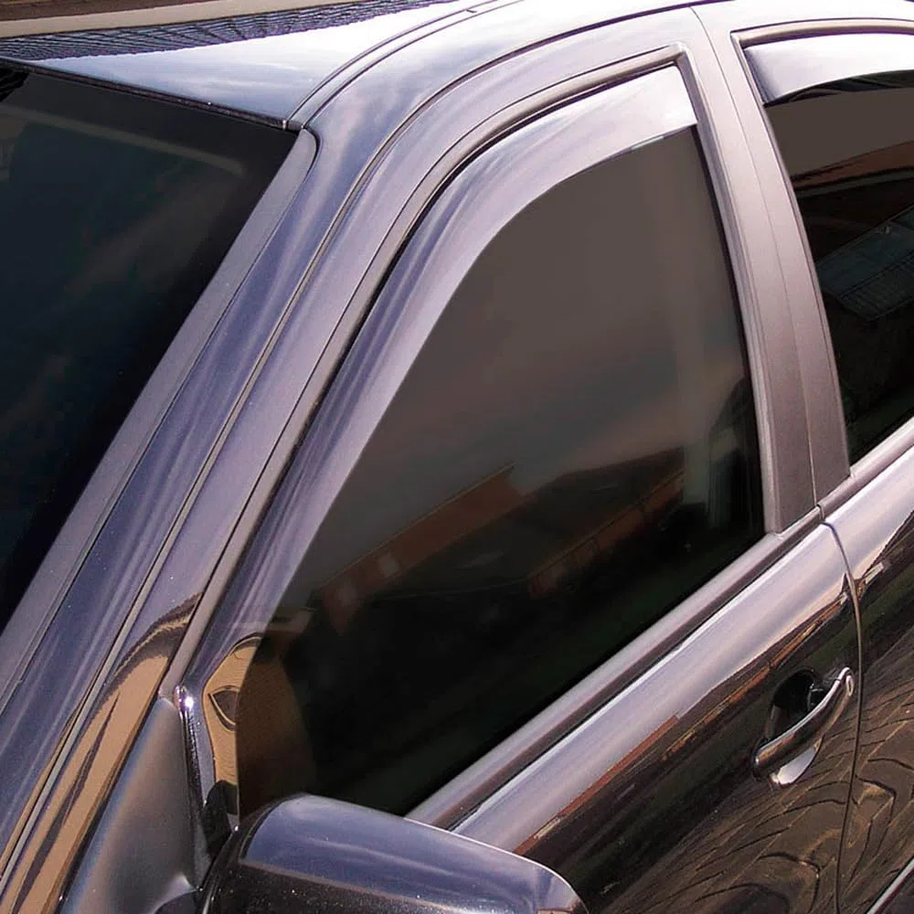 Vordere Windabweiser (1 Set) für die Fahrer und Beifahrerseite-CLS003P0226D passend für Cupra FORMENTOR SUV, TYP KM, 5-Door, 2022- Dunkles Material