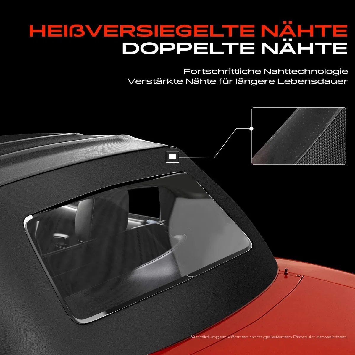 Frankberg Cabrioverdeck Softtop Verdeckbezug Schwarz Kompatibel mit New Beetle Cabriolet 1Y7 1.8L-2.5L 2002-2010 Replace# VW4403V 1005BEE055