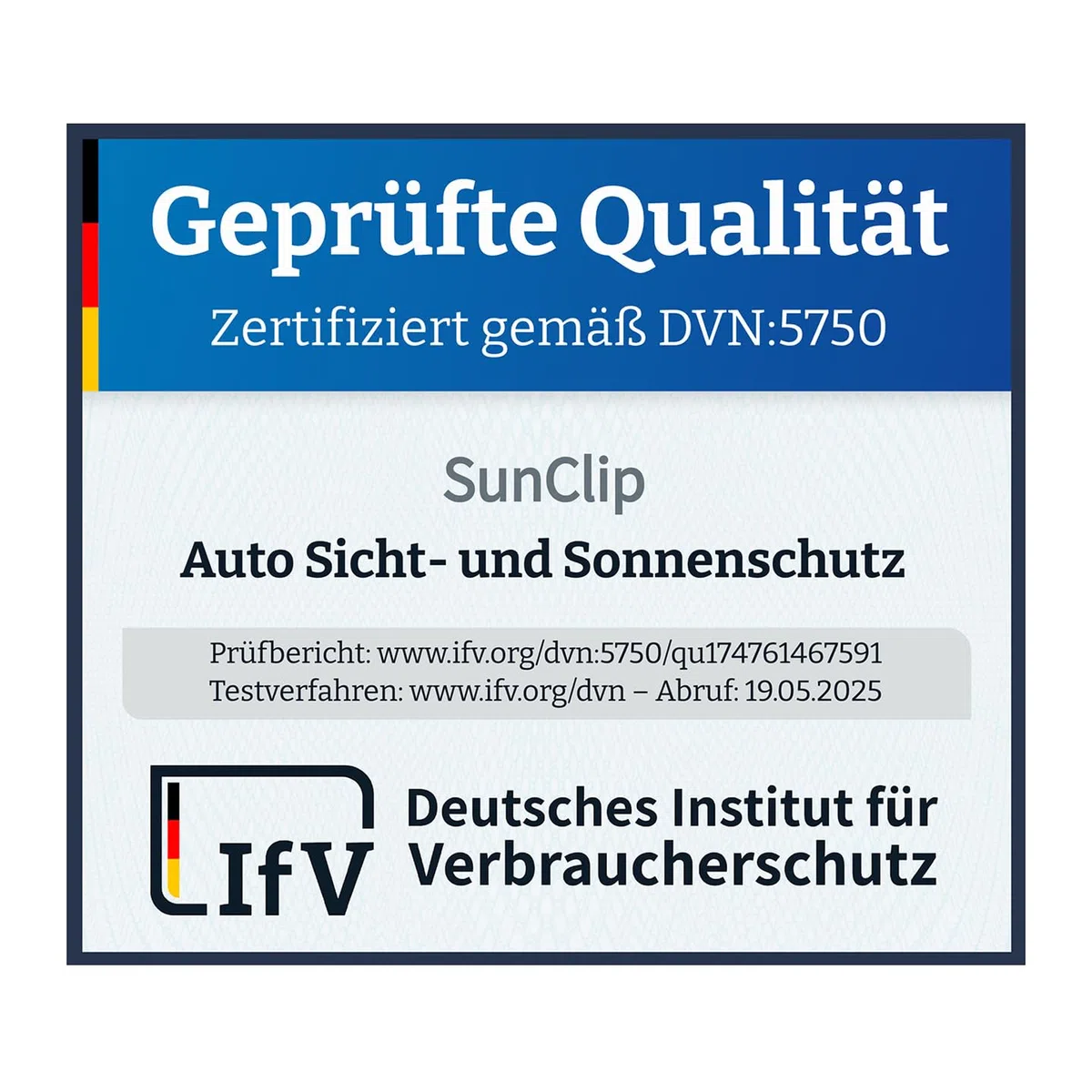 Premium SunClip Auto Sicht- & Sonnenschutz kompatibel mit Dacia Spring 2024- INKL Tasche
