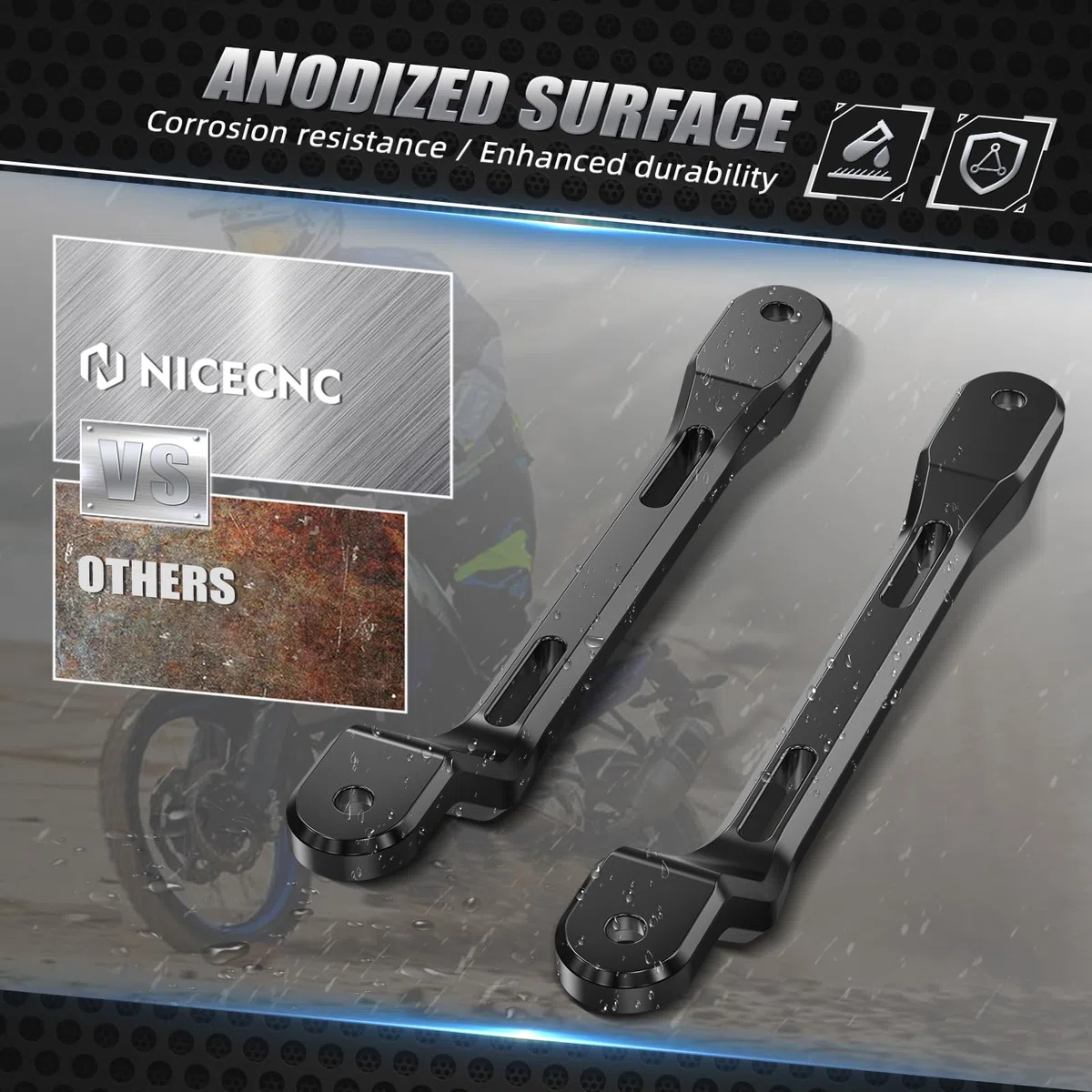 NICECNC-Passagier-Rücksitzgriffknopf Kompatibel mit Tenere 700/XTZ700 2019-2024, Tenere 700 Rally Edition 2020-2024, Tenere 700 World Raid 2022, Motorrad-Rückgriff Tenere 700, Schwarz