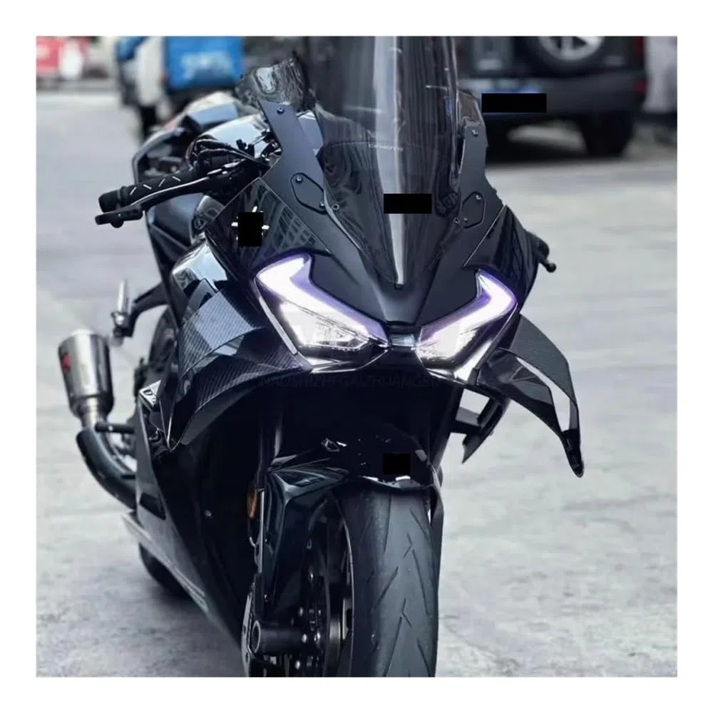 Motorradverkleidung Seitenabdeckung Für CFMOTO 675SR 675 SR-R 2024 2025 Motorrad Seitenflügelsatz Feste Winglet-Verkleidung Schallwand Spoiler Verkleidungsabdeckung