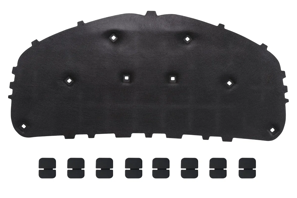GEPCO Motorhaubendämmung Motorraumdämmmatte Dämmmatte Motorhaube mit Clips kompatibel mit VW GOLF PLUS V/VI 2004–2014 5M0863835