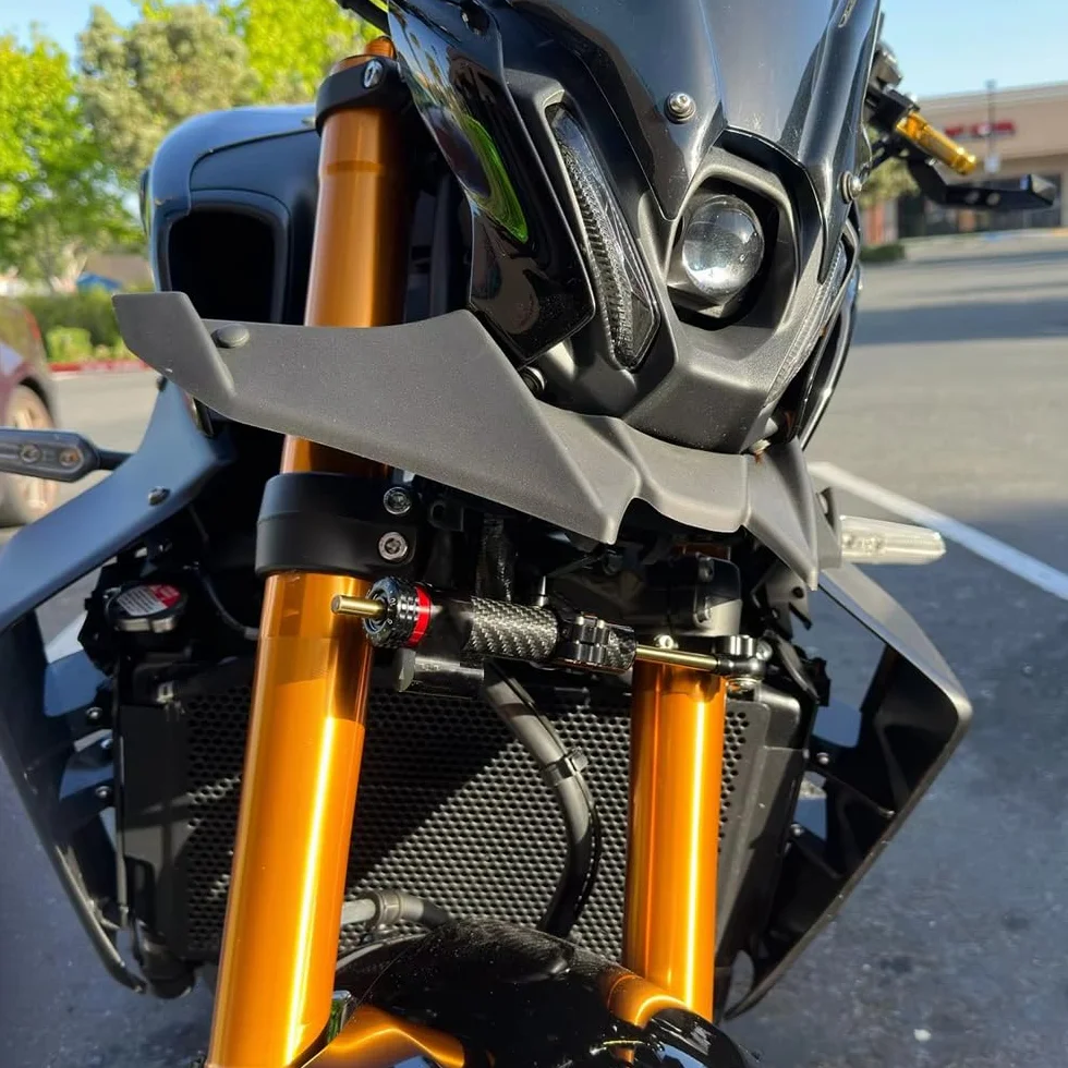 Lenkungsdämpfer Kompatibel mit YAMAHA MT09 XSR900 MT-09 MT 09 XSR 900 2021-2023 2024 Motorrad Lenkungsdämpferhalterung Stabilisatorunterstützung Geschwindigkeitswackelsicherheit