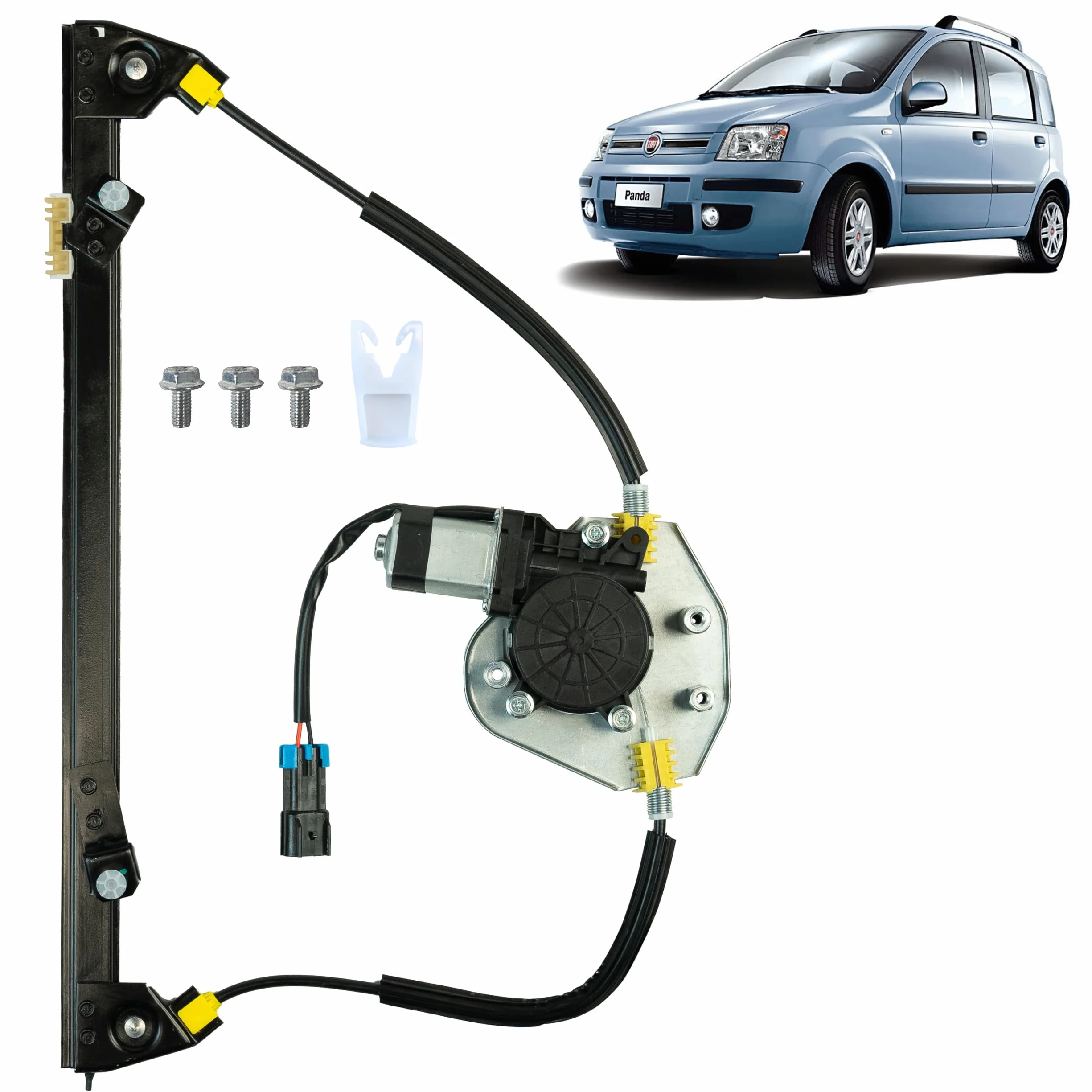 STARKIT PERFORMANCE Fensterheber passend für Fiat Panda 2 (2003-2012) MIT MOTOR. VORNE LINKS (Fahrerseite) 46803652, 51846385