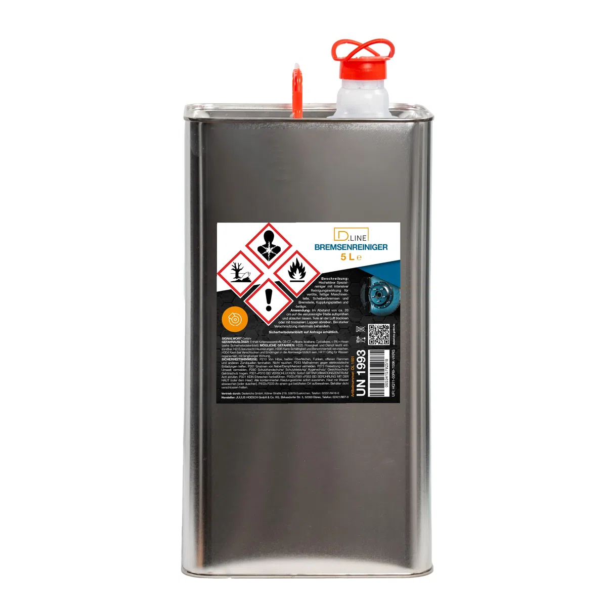 D.LINE Bremsenreiniger 5 Liter (1x 5 Liter)
