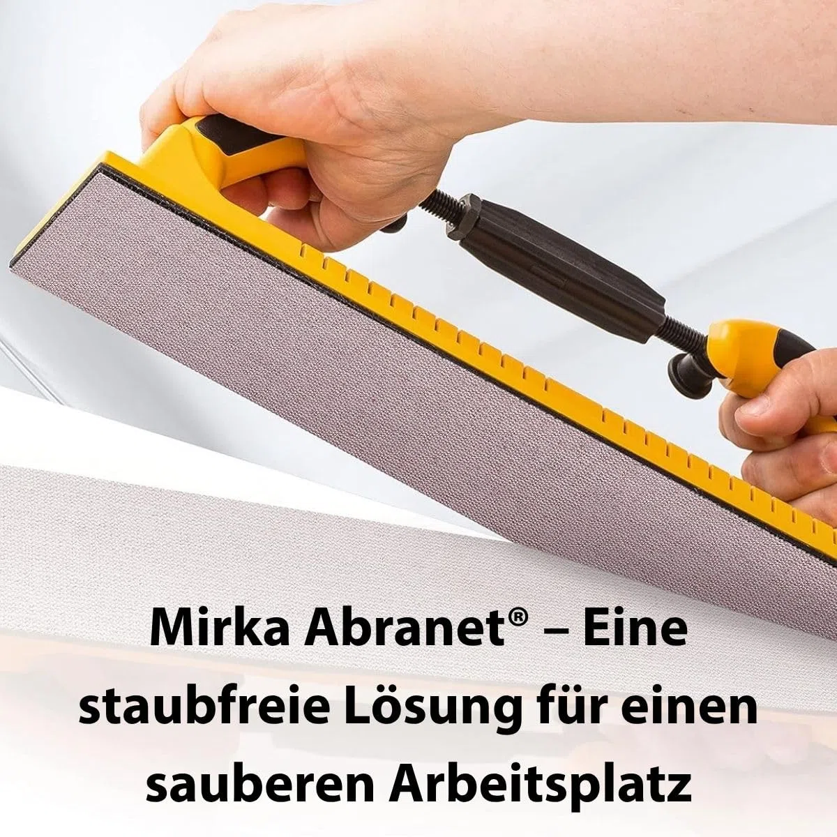 Mirka Abranet Netz-Schleifstreifen 70x420 mm Klett/Korn P180 / 50 Stk/zum Schleifen von Holz, Spachtel, Lack, Kunststoff / 5415105018