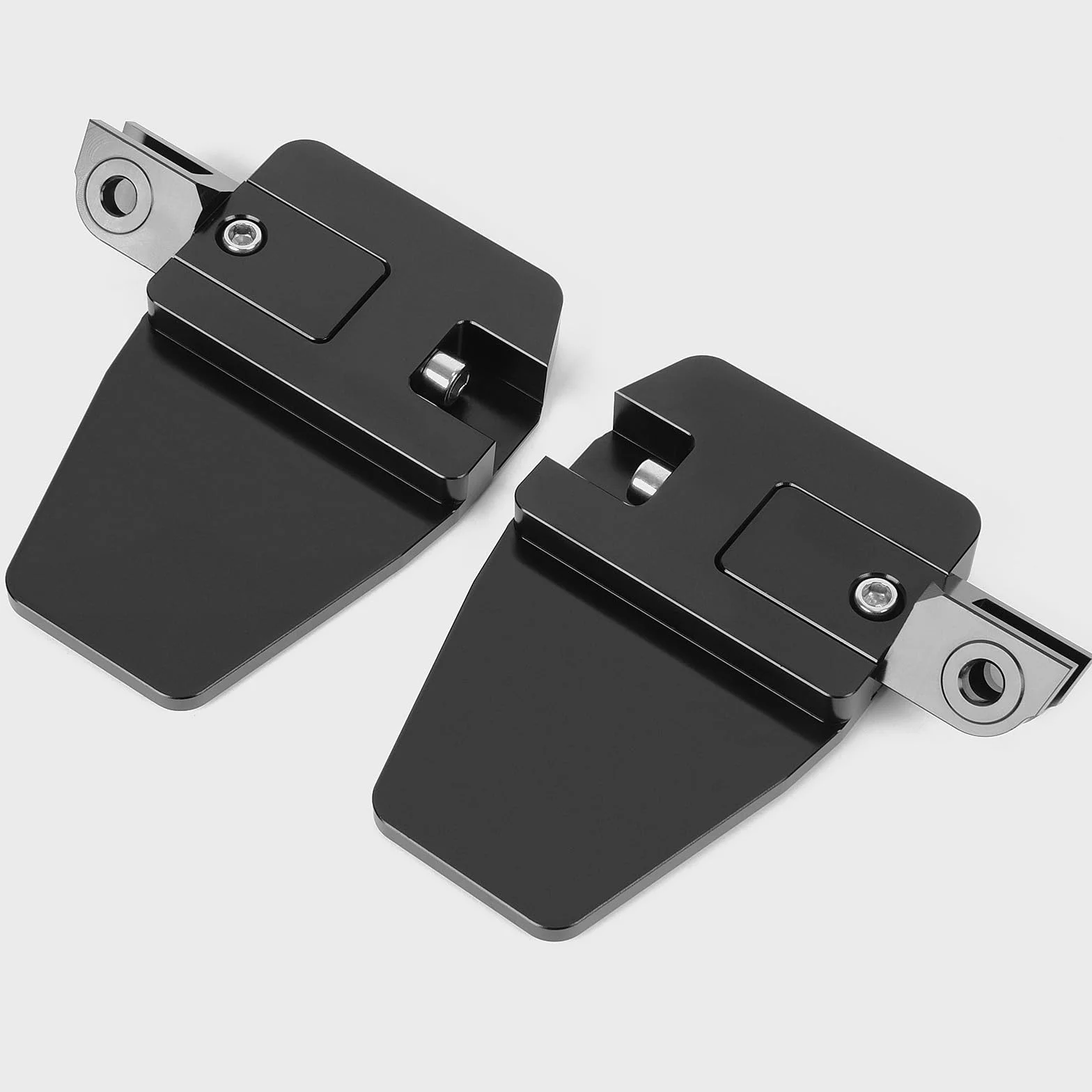 WOOGA Breite fette Fußrasten Vergrößerte Fuß stütze Fuß pedals tütze Motorrad zubehör passend für Ho&n&da Rebel CMX 1100 CMX1100/DCT Zubehör 2021 2022 2023 2024 (Schwarz)