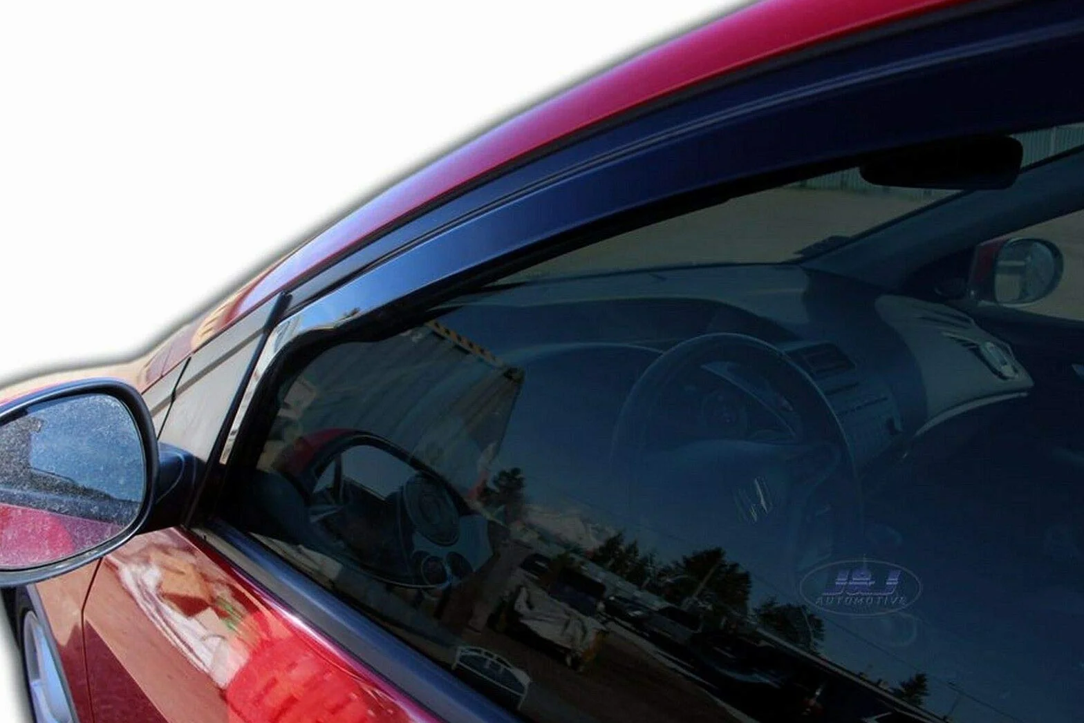 J&J AUTOMOTIVE Windabweiser passend für Ford Ranger 3 2-Türer 2012-2022 2tlg, Heko Regenabweiser Vorne Getönt Dunkel Passform