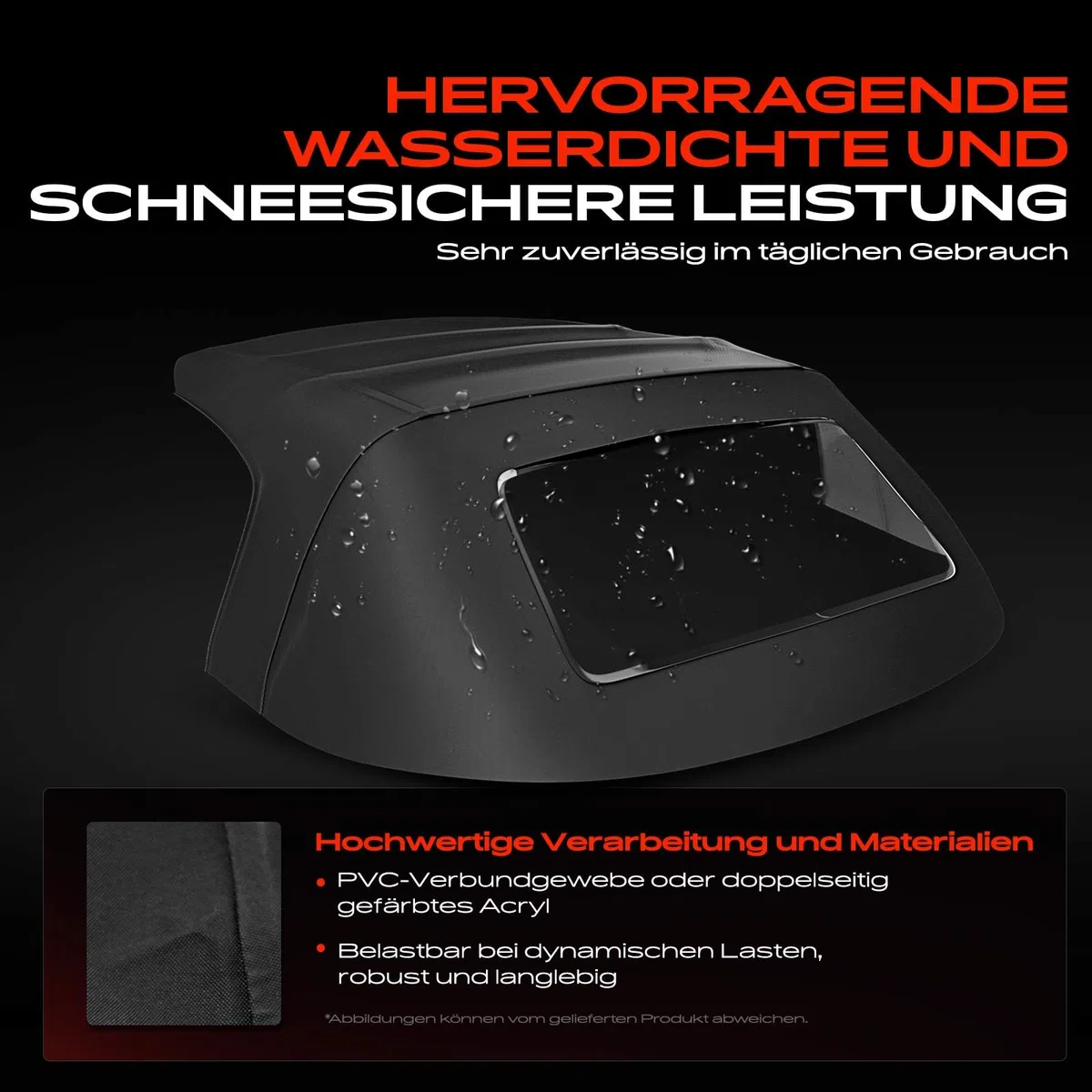 Frankberg Cabrioverdeck Softtop Verdeckbezug Schwarz Kompatibel mit New Beetle Cabriolet 1Y7 1.8L-2.5L 2002-2010 Replace# VW4403V 1005BEE055