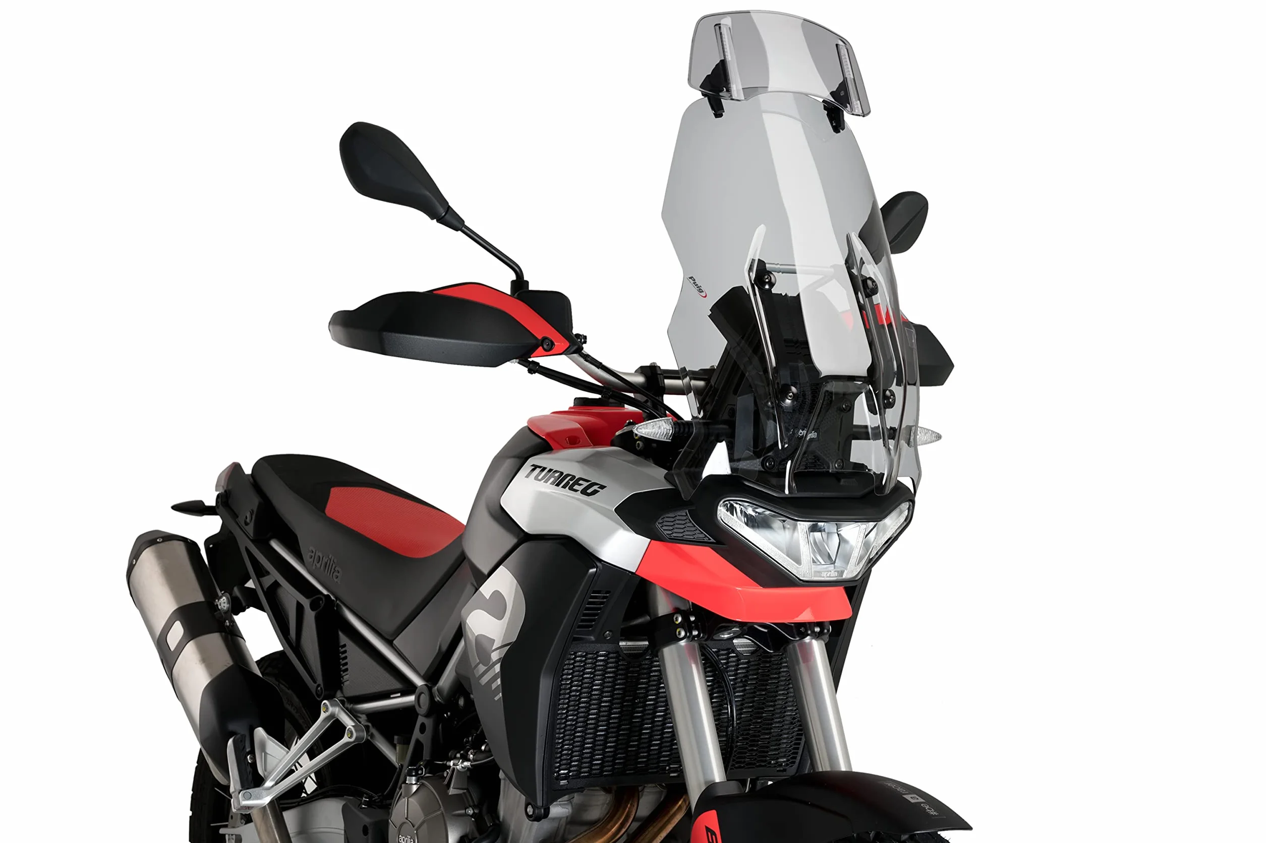 Puig 20764H Mehrfach verstellbarer Spoiler mit Schrauben, mit Schraub- und Clip-on-Befestigungssystem, aus widerstandsfähigem 3 mm Material für aerodynamische Anpassung, Getönt