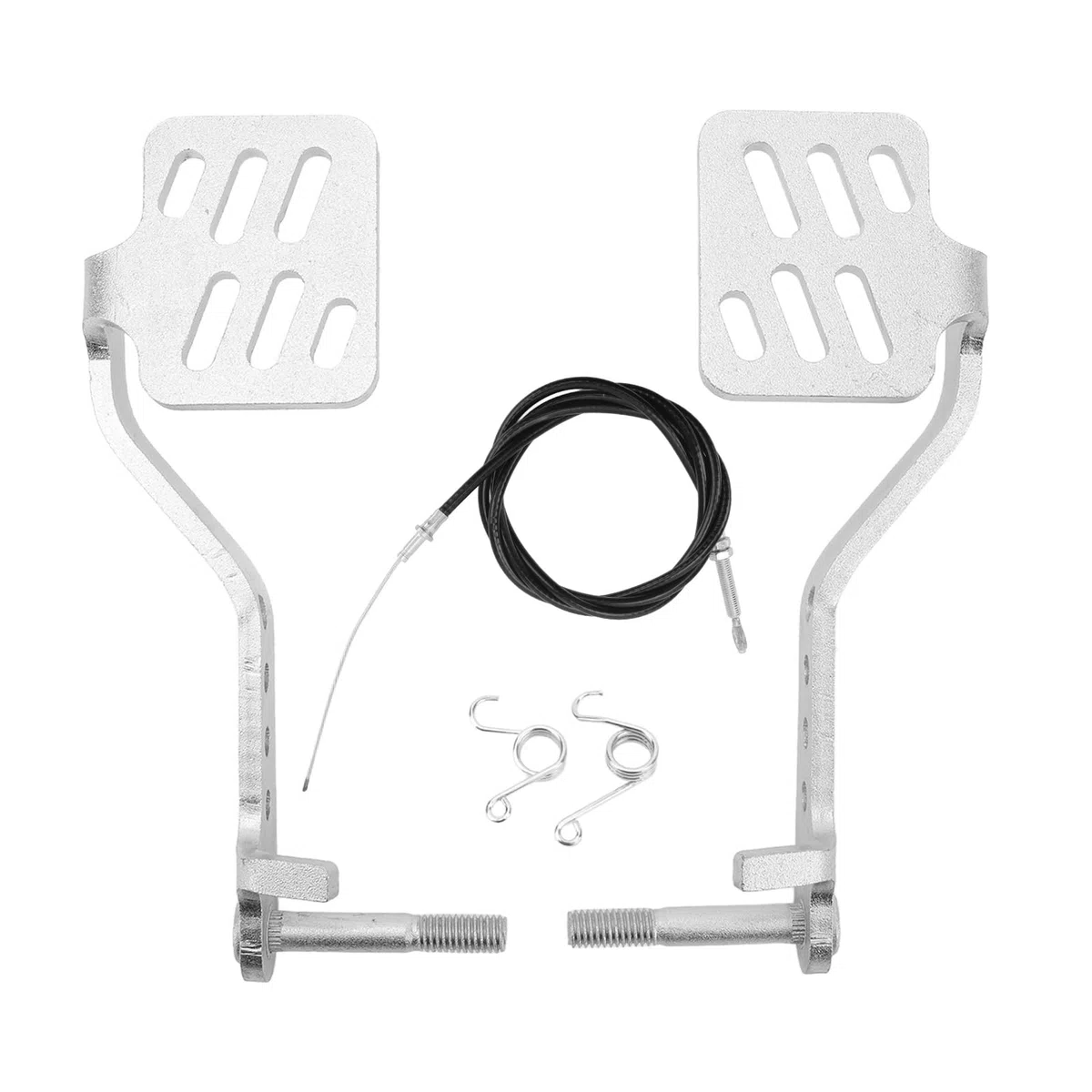 KIMISS 1 Paar Brems-Gaspedale Go-Kart-Pedal-Kit, rutschfeste Oberfläche, Rostbeständig und Einfache Modifikation für 196 6,5 PS Road Rocket, Azusa Fun Kart mit Gaszug