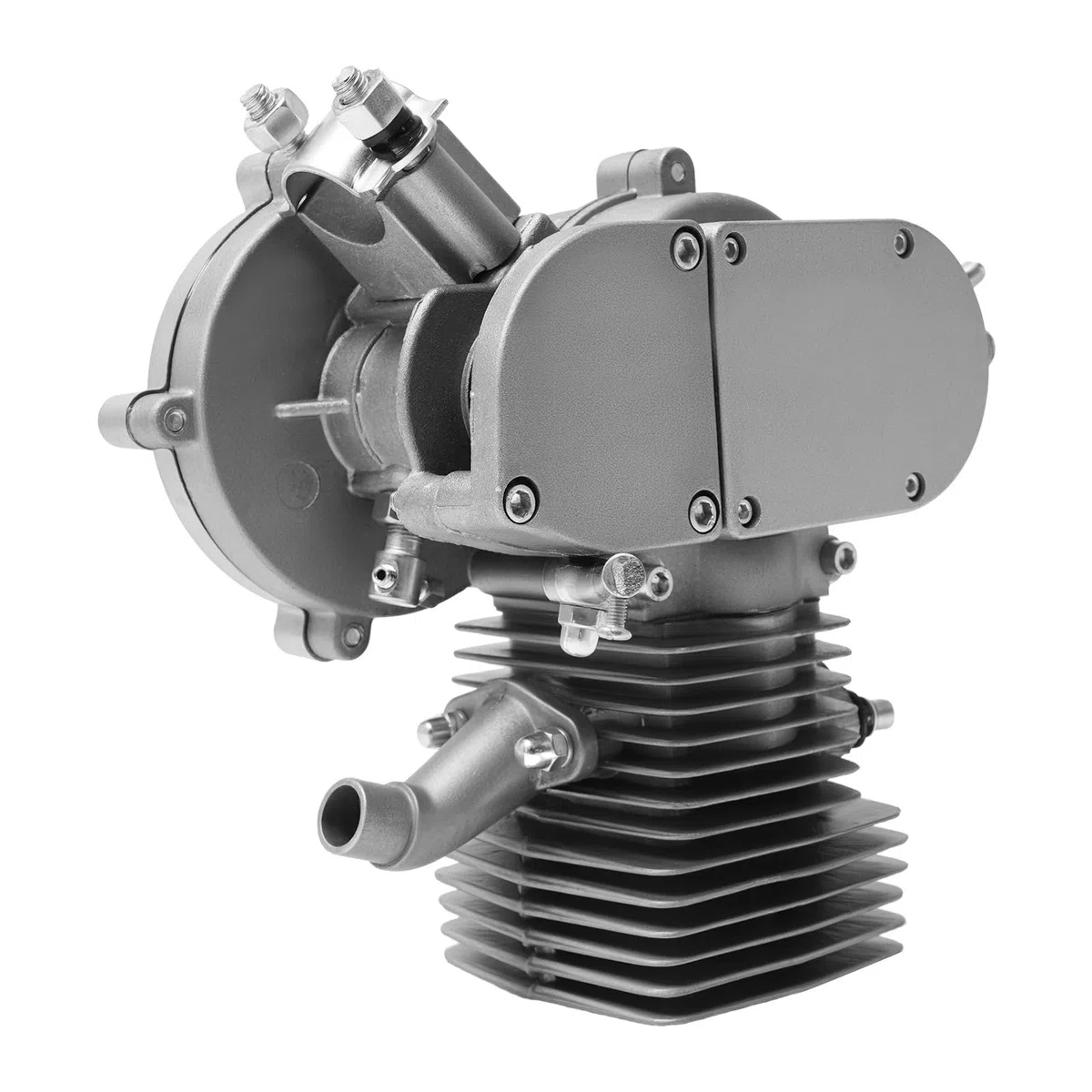 100cc Fahrradmotor 2 Takt Benzinmotor CDI Zündung Fahrrad Motor Kit 2L Kraftstofftank 36 Zähnen Einzylinder Motor bis 45 km/h geeignet für Fahrräder Dirtbike Pocketbike