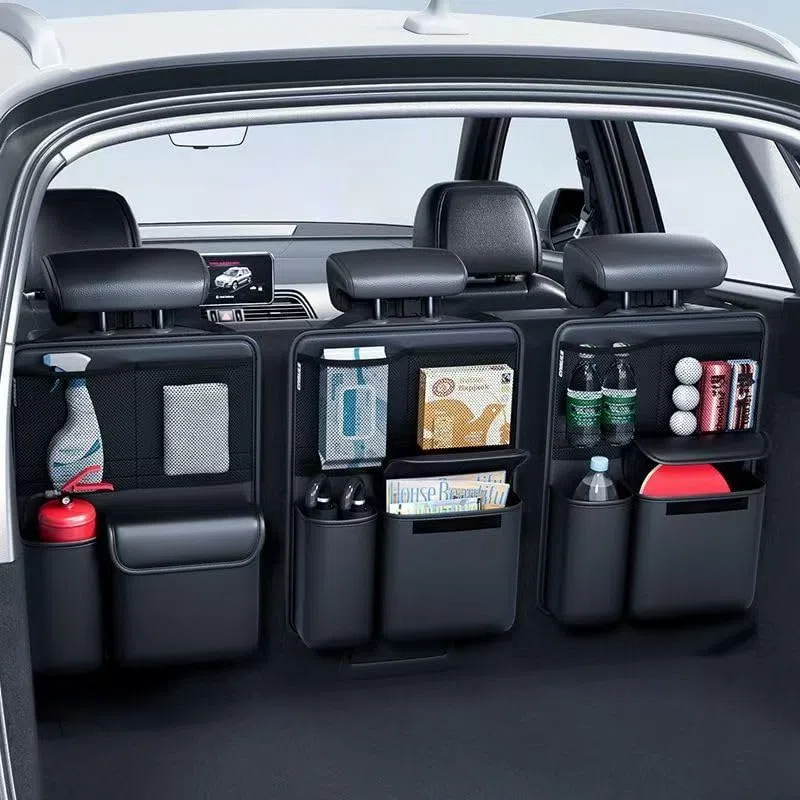 Kofferraum Organizer für BYD Atto 3 EVO/Atto 3 2026 2025 2024, Auto Kofferraumtasche Rücksitz Organizer für Aufbewahren und Organisieren von Dingen Zubehör,2pcs