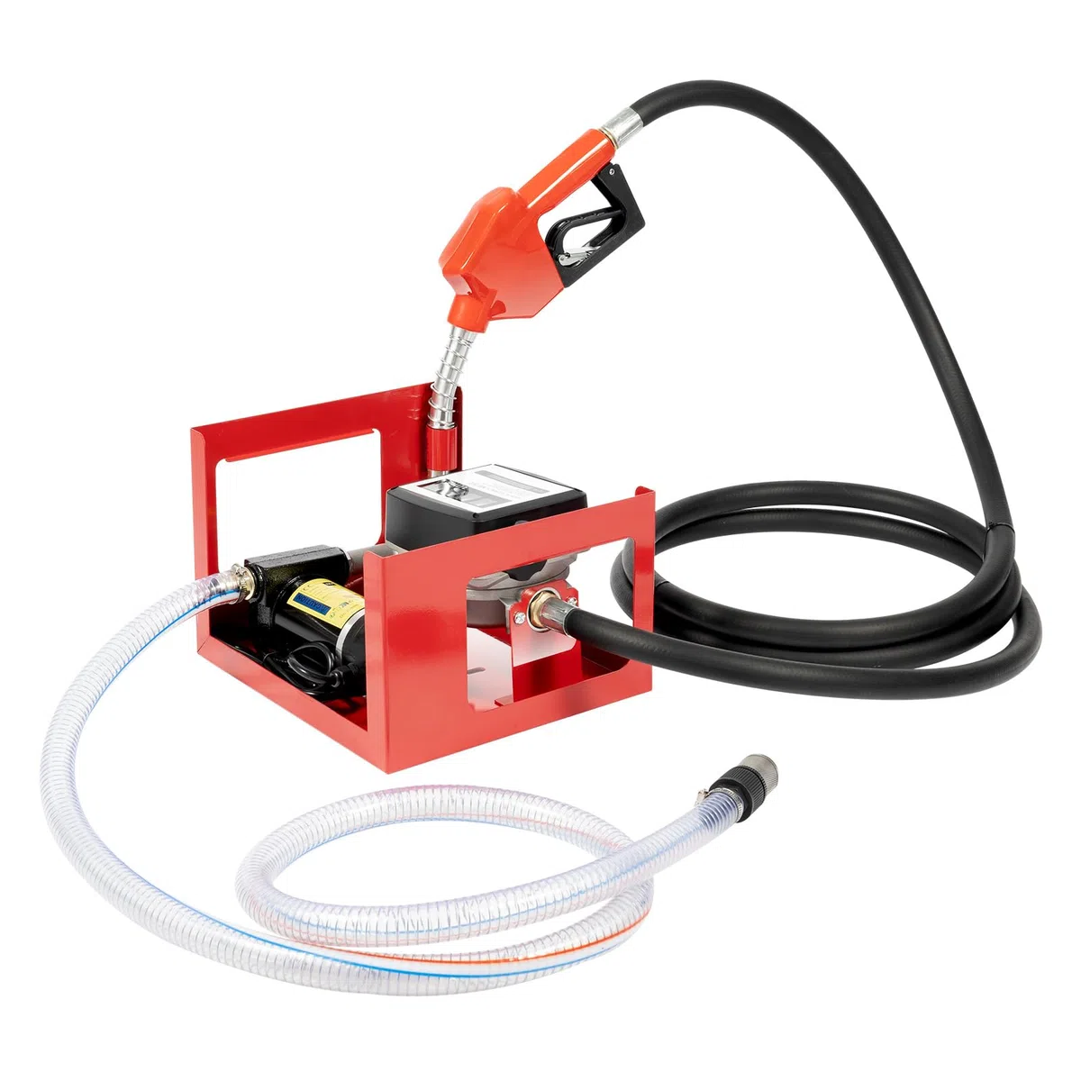 45L/min Dieselpumpe, 12V 200W Diesel Transferpumpe selbstansaugend, Selbstansaugend Heizölpumpe Mit ölpistole Und öleinlassrohr/öl-Auslassrohr Für Traktor Bagger Lkw Landwirtschaft