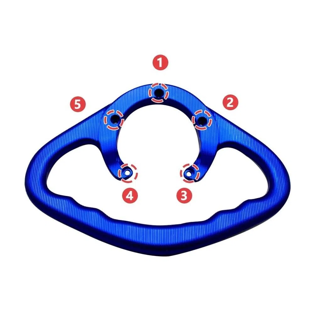 Für Suzuki GSXR GSR GSX-R GSX-S 600 750 1000 1300 Motorrad Hinten Passagier Handgriffe Kraftstoff Tank Armlehne Rücksitz Haltegriff Griff(Blue (GSX-R))
