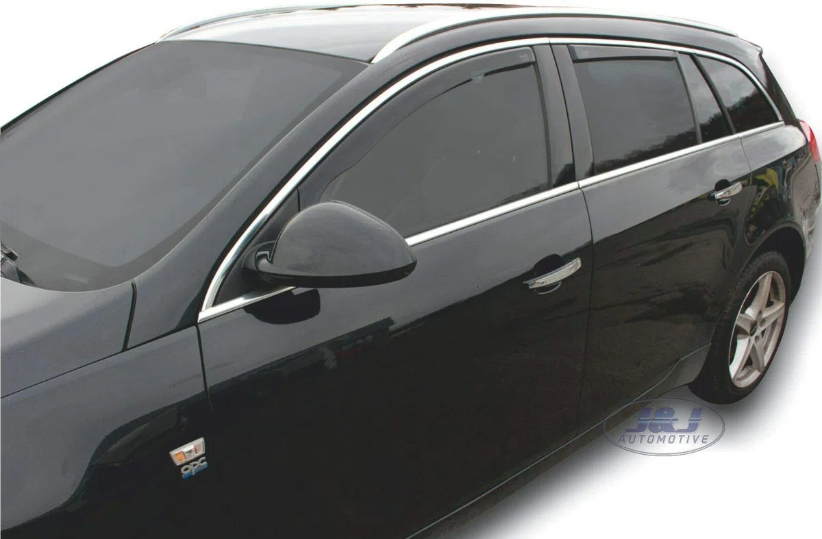 J&J AUTOMOTIVE Windabweiser für Opel Insignia 1 Kombi 2009-2016 4tlg, Heko Regenabweiser Getönt Dunkel