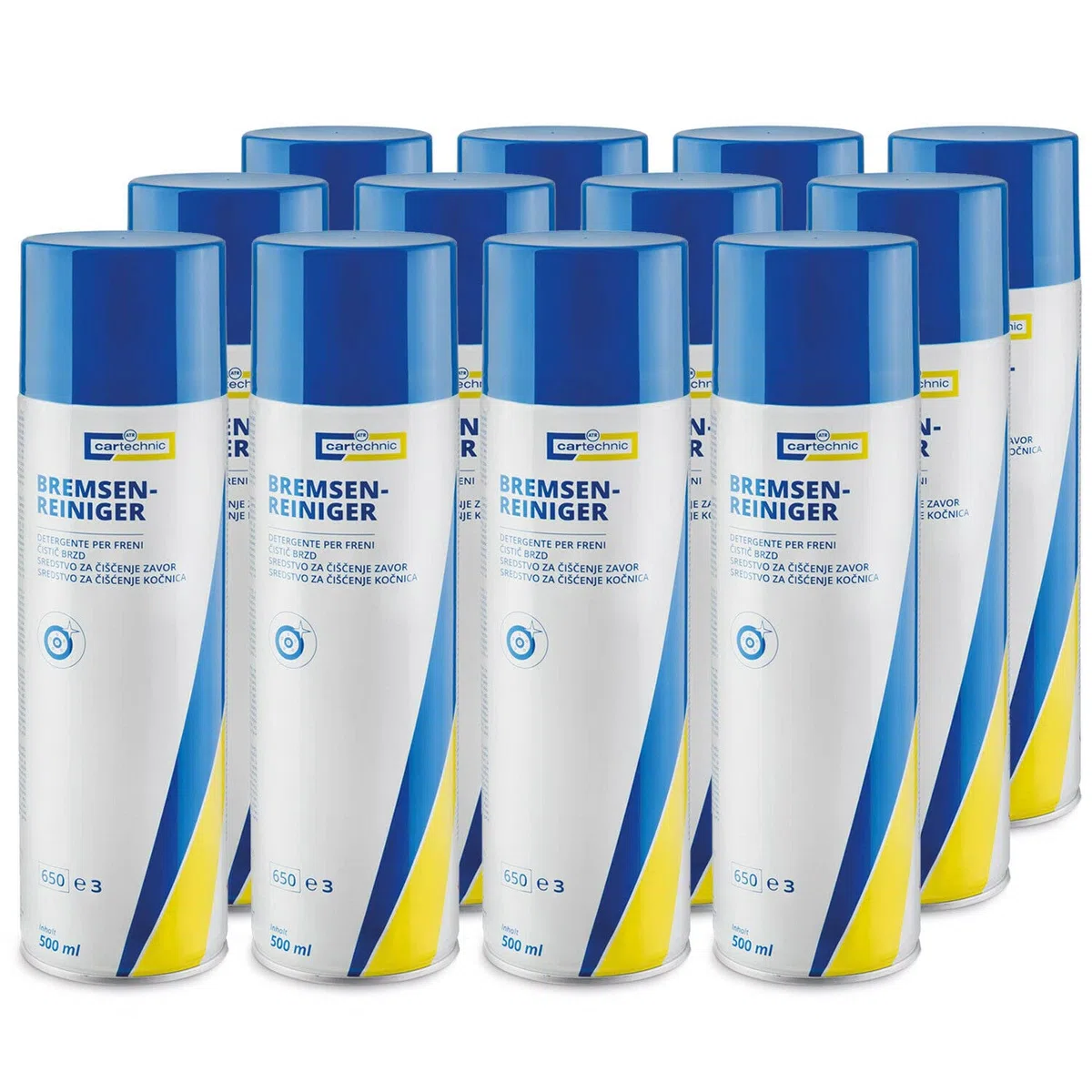 12x 500ml Spraydose BREMSENREINIGER VON CARTECHNIC