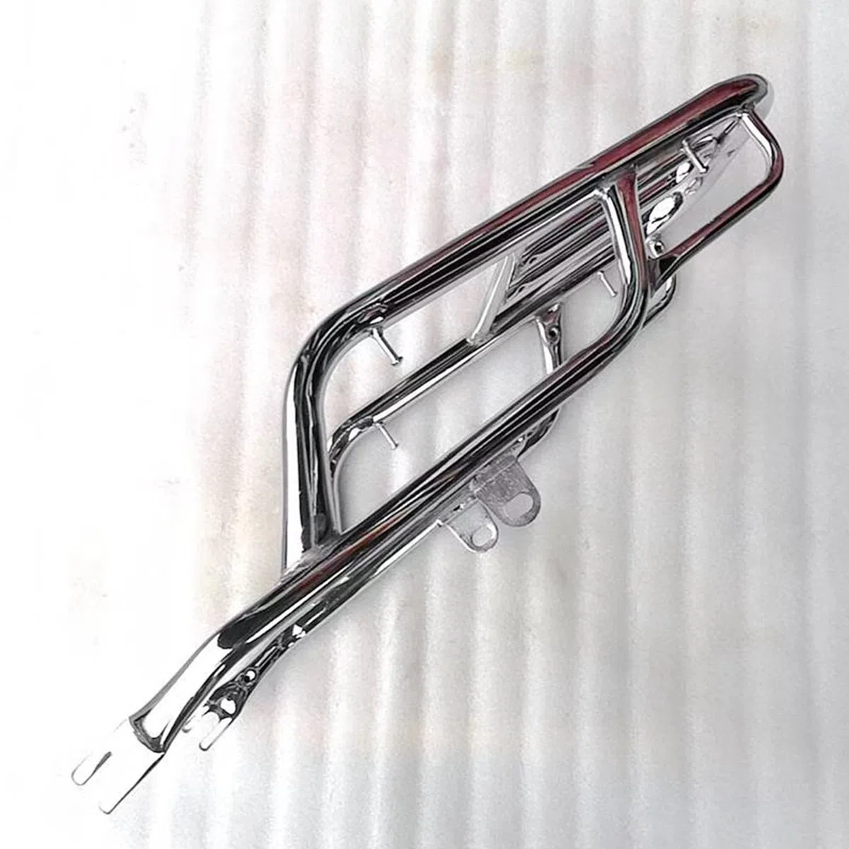 Kompatibel mit Suzuki GN125 HJ125-8 Motorrad-Heckgepäckträger, Chrom, Gepäckträger, Heckgepäckträger, Topcase-Halterung, Halterung, Verlängerung, Regalhalter, Zubehör