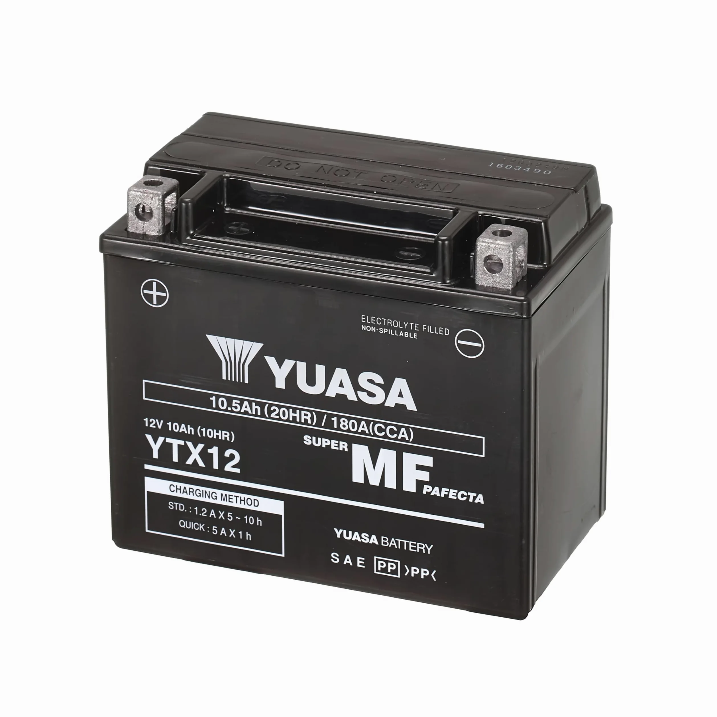 Yuasa YTX12 12V 180 CCA wartungsfreie VRLA AGM Motorradbatterie