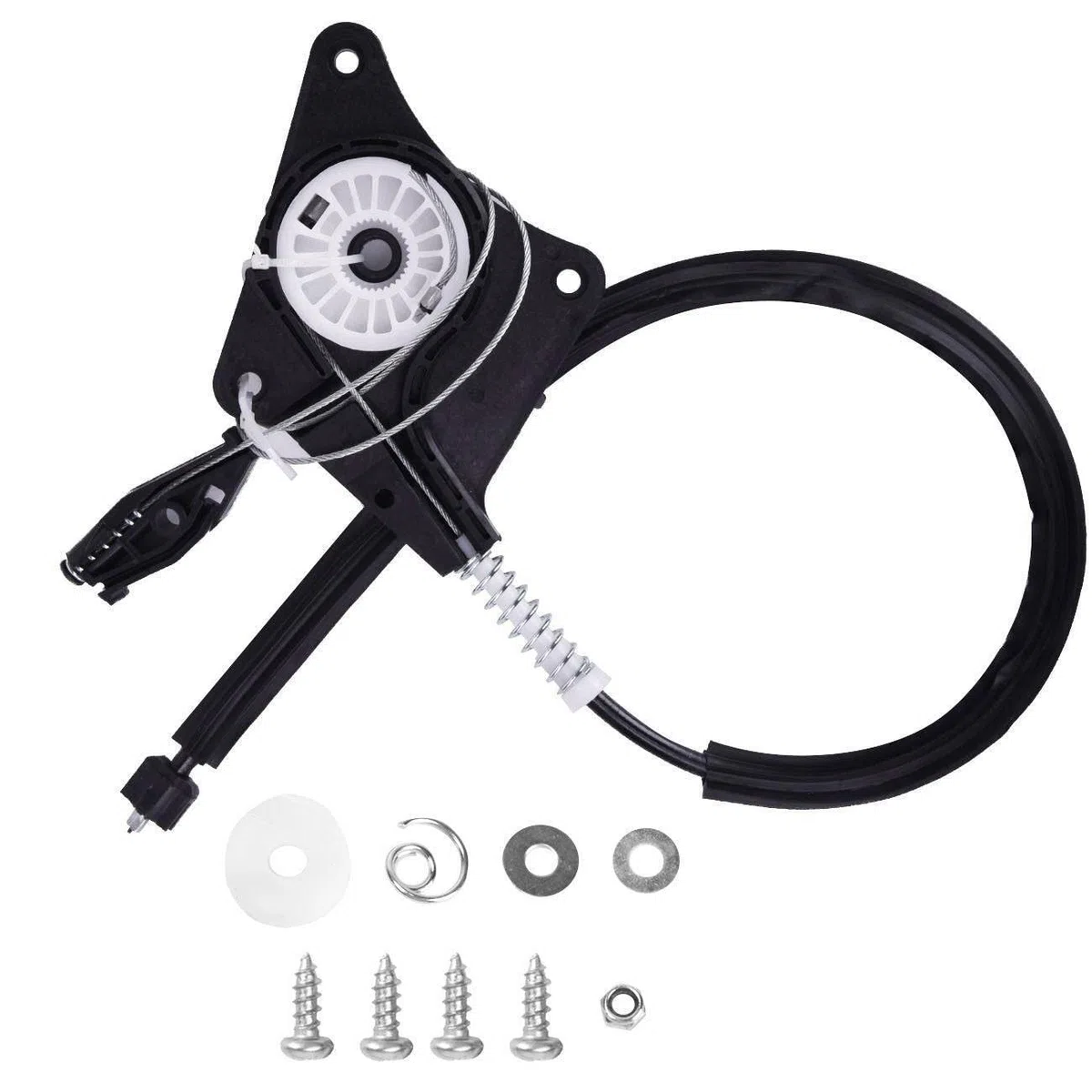 AUTOPA Fensterheber Reparatursatz 1Y0898291 für VW New Beetle Cabriolet 1Y7, Aluminium, Schwarz, Pulverbeschichtet