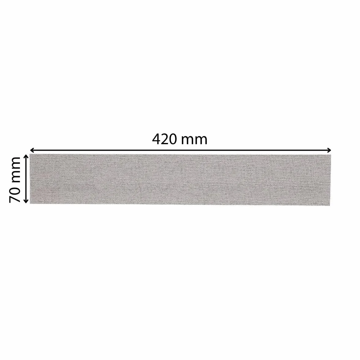 Mirka Abranet Netz-Schleifstreifen 70x420 mm Klett/Korn P180 / 50 Stk/zum Schleifen von Holz, Spachtel, Lack, Kunststoff / 5415105018