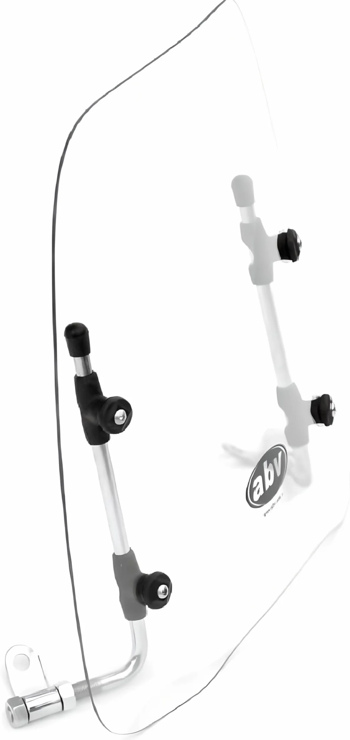 UZMAN -Universal Windschild Windschutz Windabweiser Windschutzscheibe Windschutzglas Moped/Mofa/Scooter/Quad/Roller Anbauteile Zubehör (HOCH)