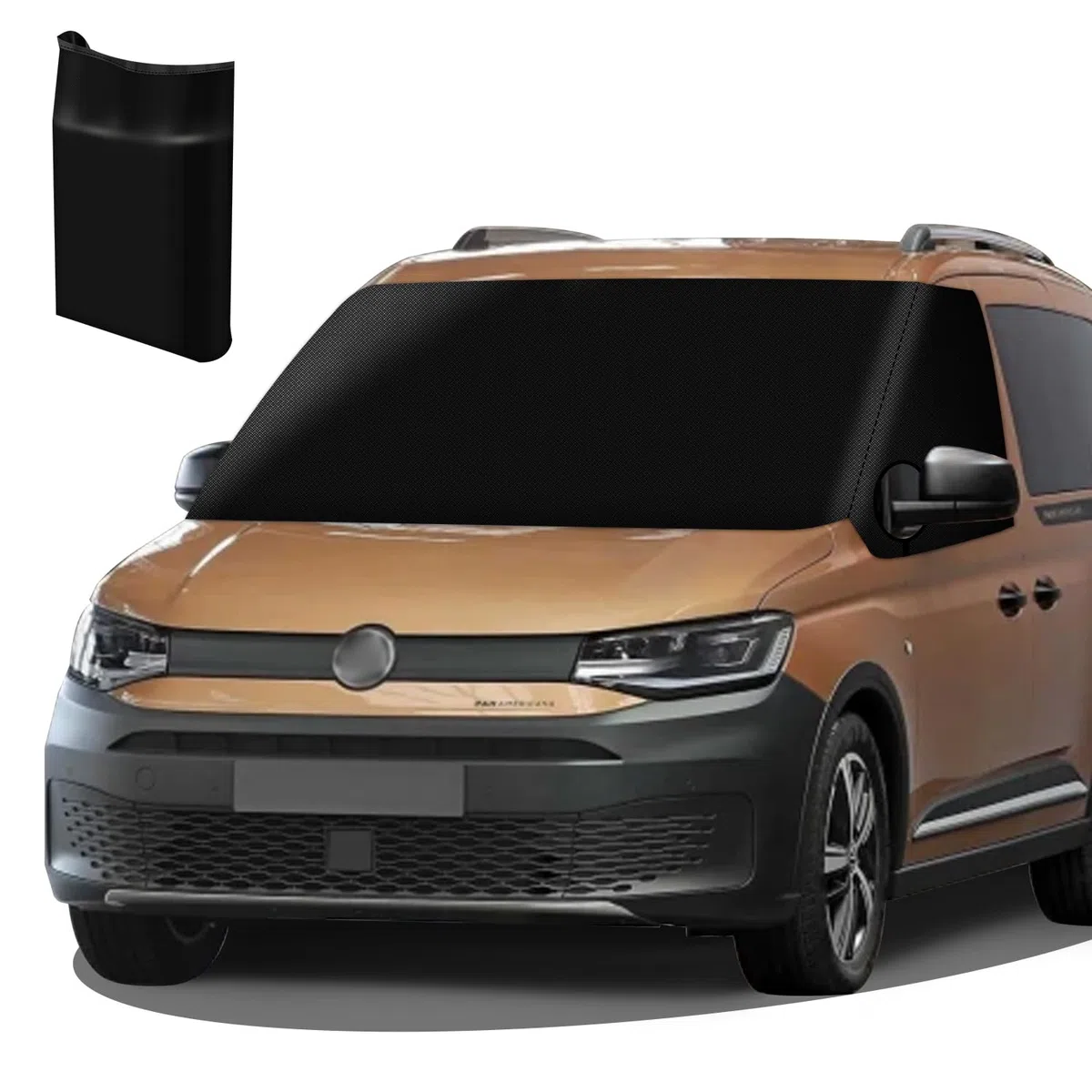 für VW Caddy Auto Windschutzscheiben Abdeckung, 600D Wasserdicht Sonnenschutz Frontscheibe Thermomatten, Blackout Anti-UV/Frost/Ice/Staub Wrap Cover für VW Transporter