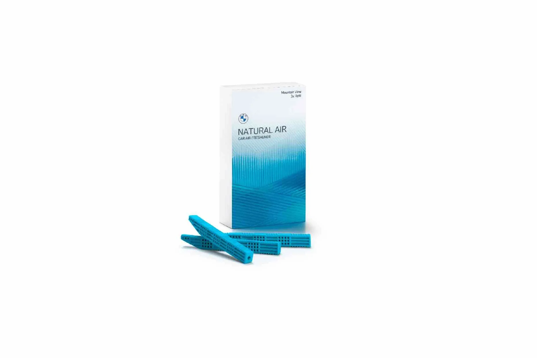 BMW Innenraumduft Geschenkset 7x Original Duftsorten: Clear Mountain Freshness, Clear Skyline, Tropical Forest, Endless Desert, Forest Air, Mountain View & Relaxing Ocean + Einkaufschip