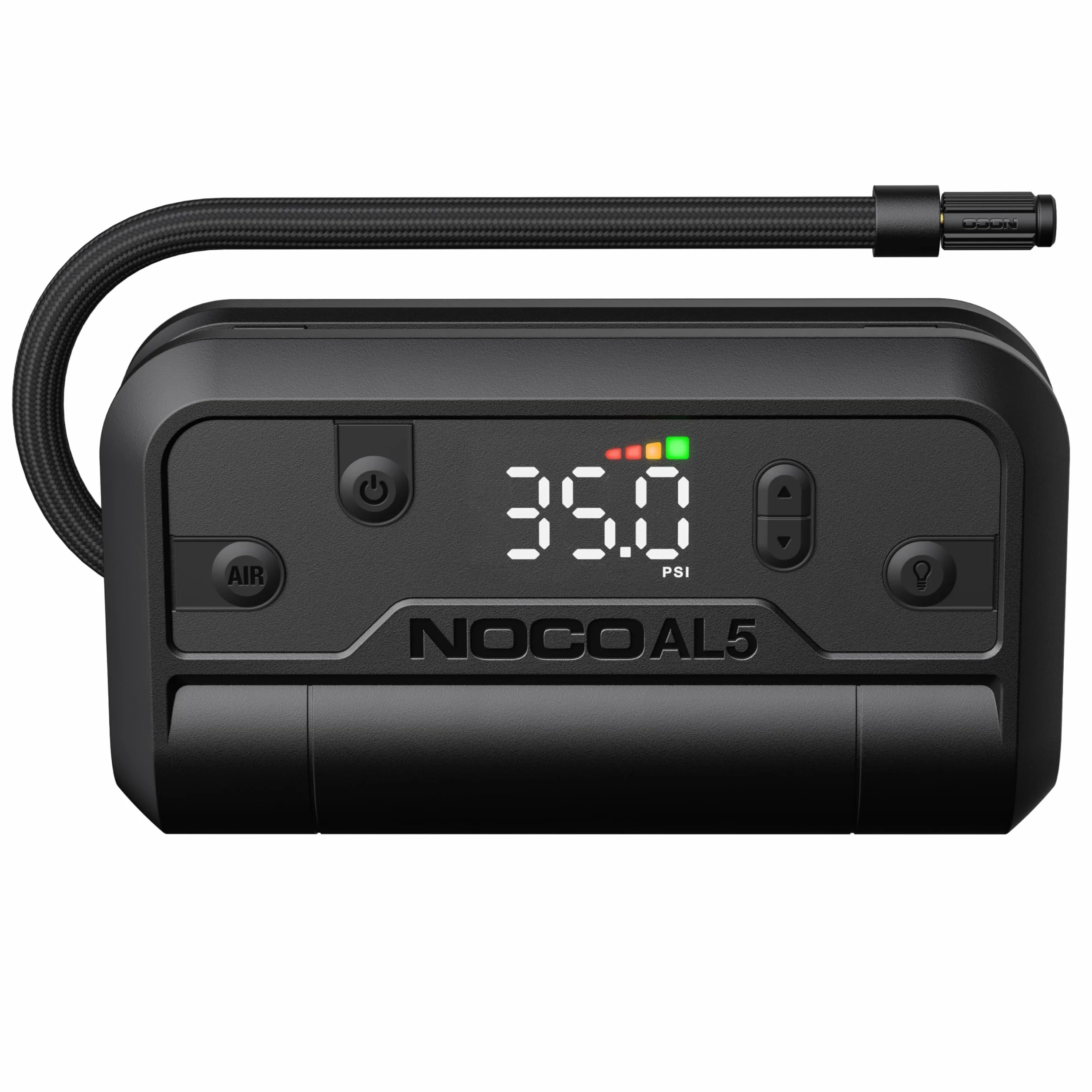 NOCO Air AL5: UltraSchnelle 5A Akku-Luftpumpe – Tragbarer Akku-Kompressor – 17 SLPM Luftstrom, 0–40 PSI in 7 Min – Digitales Manometer + automatische Abschaltung