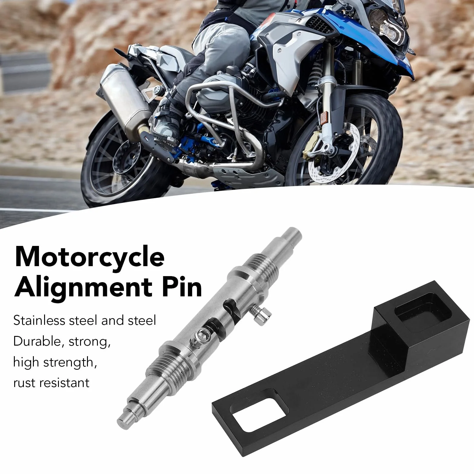 Pyhodi Motorrad-Ausrichtungsstift, Hochpräzise OT-BDC-Ausrichtungsvorrichtung aus Edelstahl füR R 1200 GS, R 1200 RT, Zum Finden und Arretieren des Oberen oder Unteren Totpunkts von