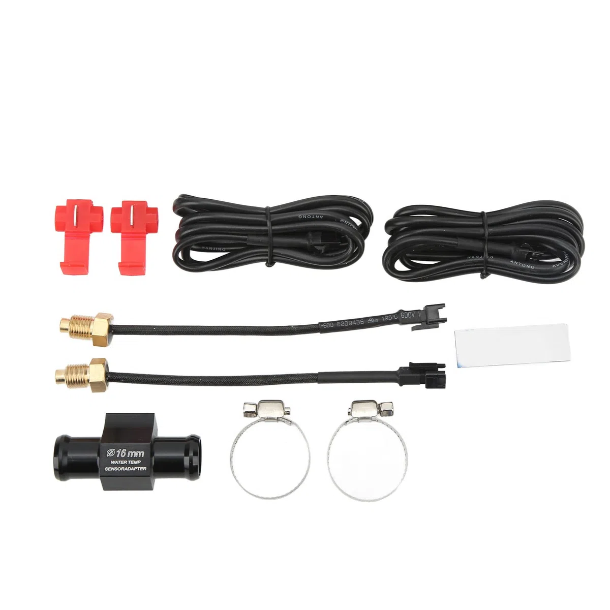 Motorrad-Öltemperaturanzeige, Präziser 4-in-1-LCD-Bildschirm, Einheitliche Digitalanzeige, Wasserdichte Motorrad-Spannungstemperaturanzeige, Dünn für Motorräder (M12x1,5)