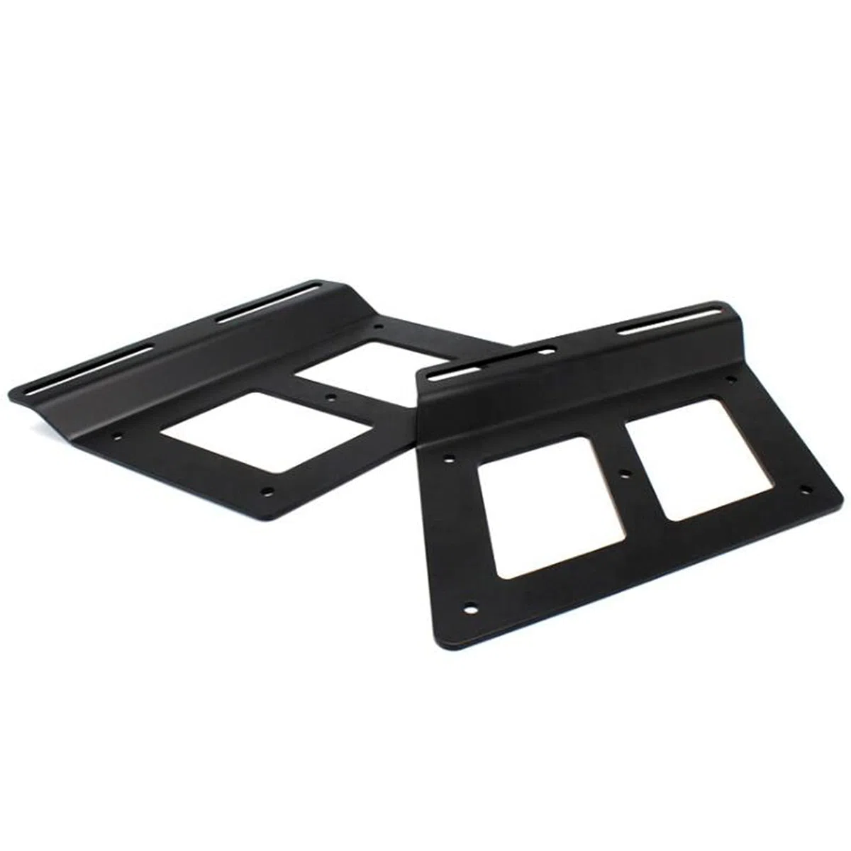 1 Paar Motorrad Satteltaschen Halterung (Schwarz)