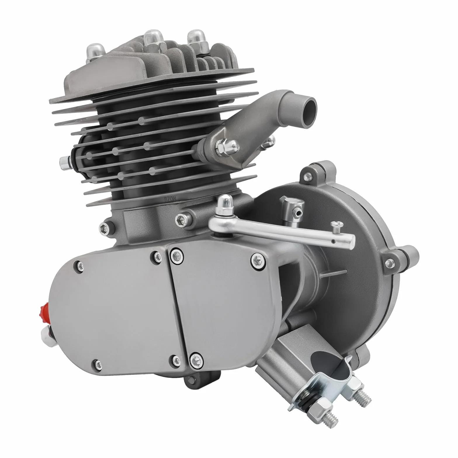2-Takt 80CC Fahrradmotor-Bausatz, CDI Zündungsart Cycle Engine Kit, Single Cylinder Zweitaktmotor Fahrradmotor Benzin Motor für 26/28 Zoll Fahrräder, 45 km/h, 2L Tank