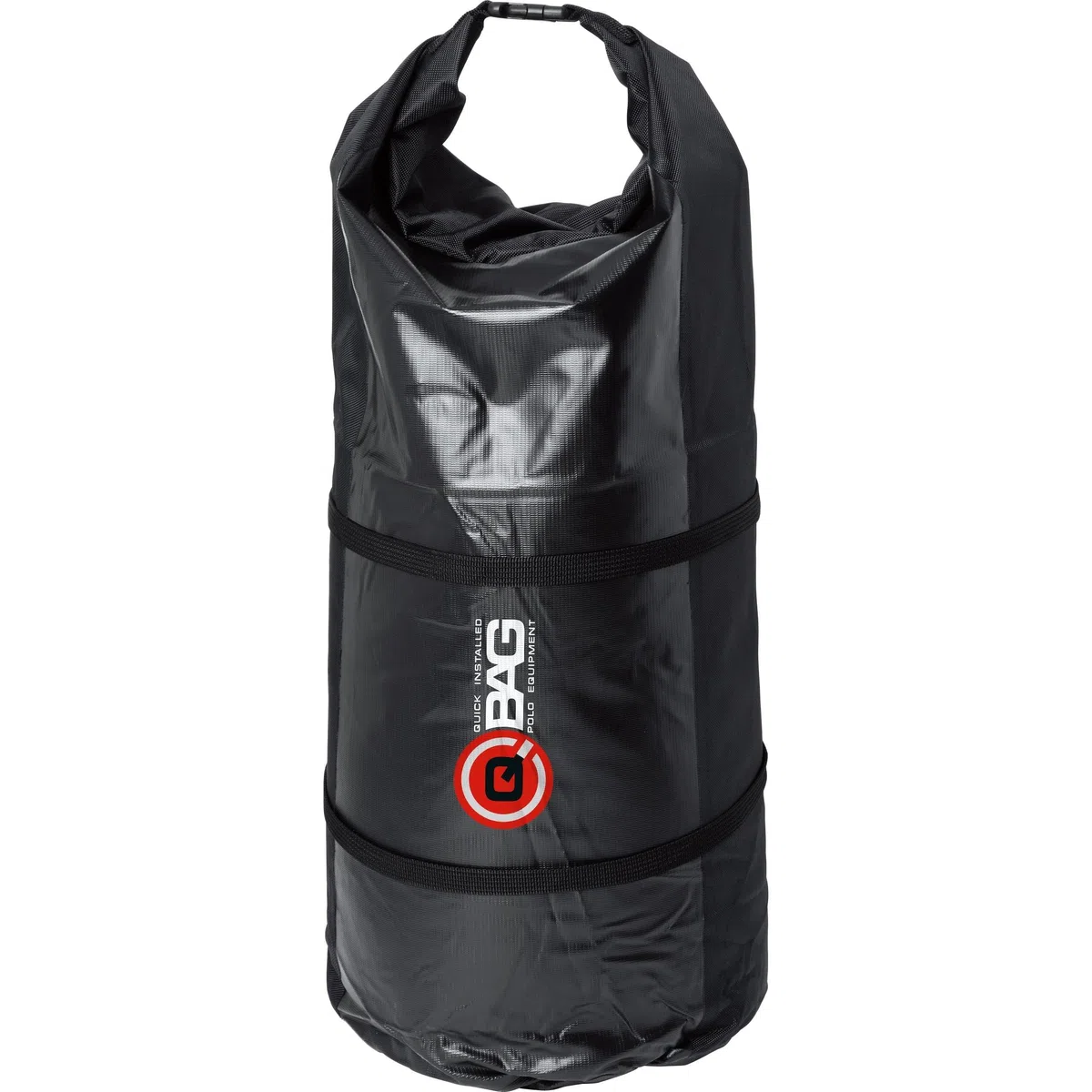 QBAG Gepäckrolle Wasserdicht - Nylon - 50L Stauraum schwarz