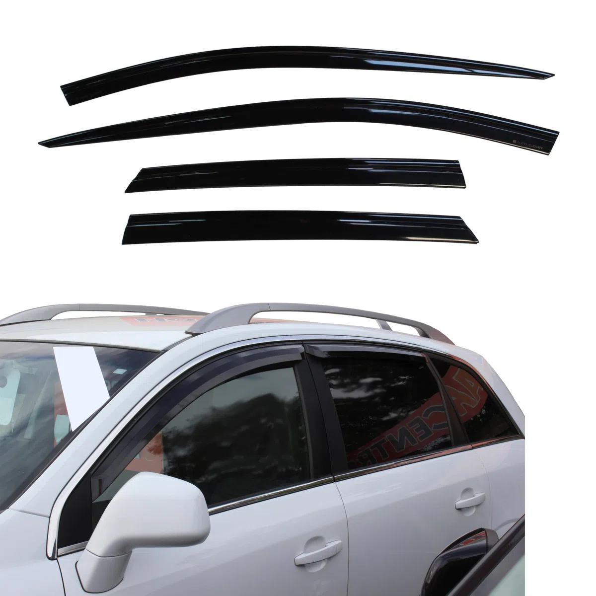 Autoclover – Opel Antara 2007 + Windabweiser Set (4 Stück) (Rauch)