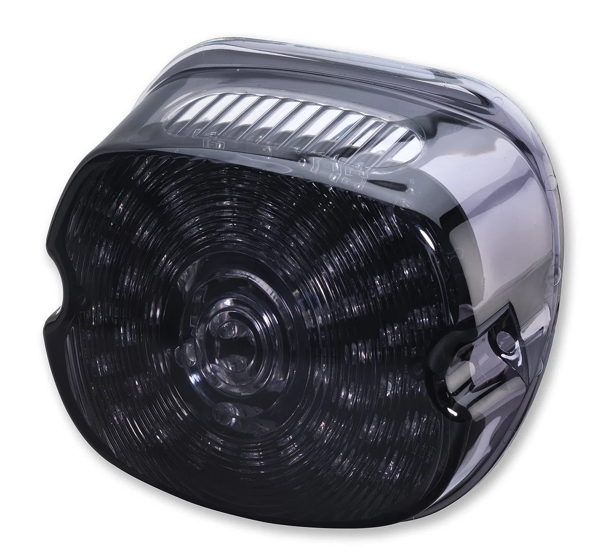 Germany Motorsports Motorrad Mini LED Rücklicht passend für Harley Davidson Modelle schwarz getönt e-geprüft
